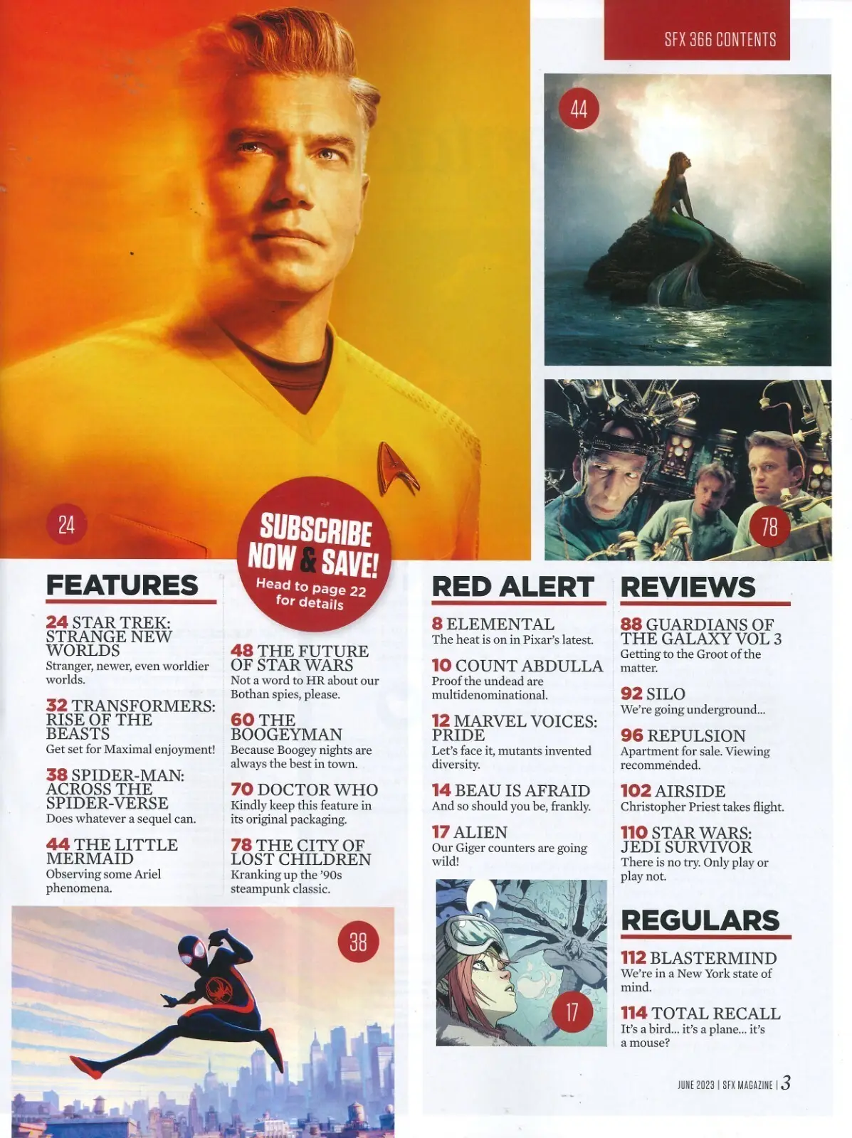 SFX Magazine, Star Trek, Walking Dead, Star Wars: Ahsoka, Spider-Man, June 2023 - image 2 | Free standard UK delivery included | Discount Quality Products