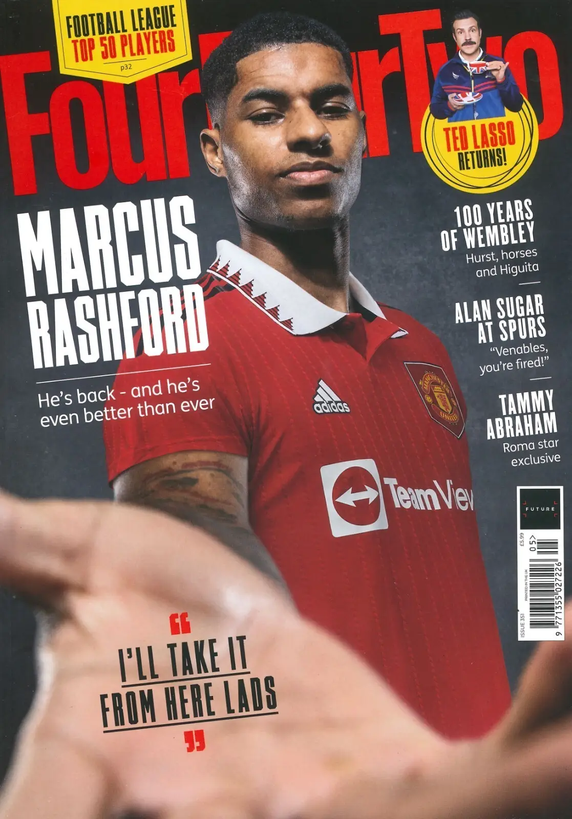 FourFourTwo Magazine, Football, Soccer, Marcus Rashford, Tammy Abraham, May 2023