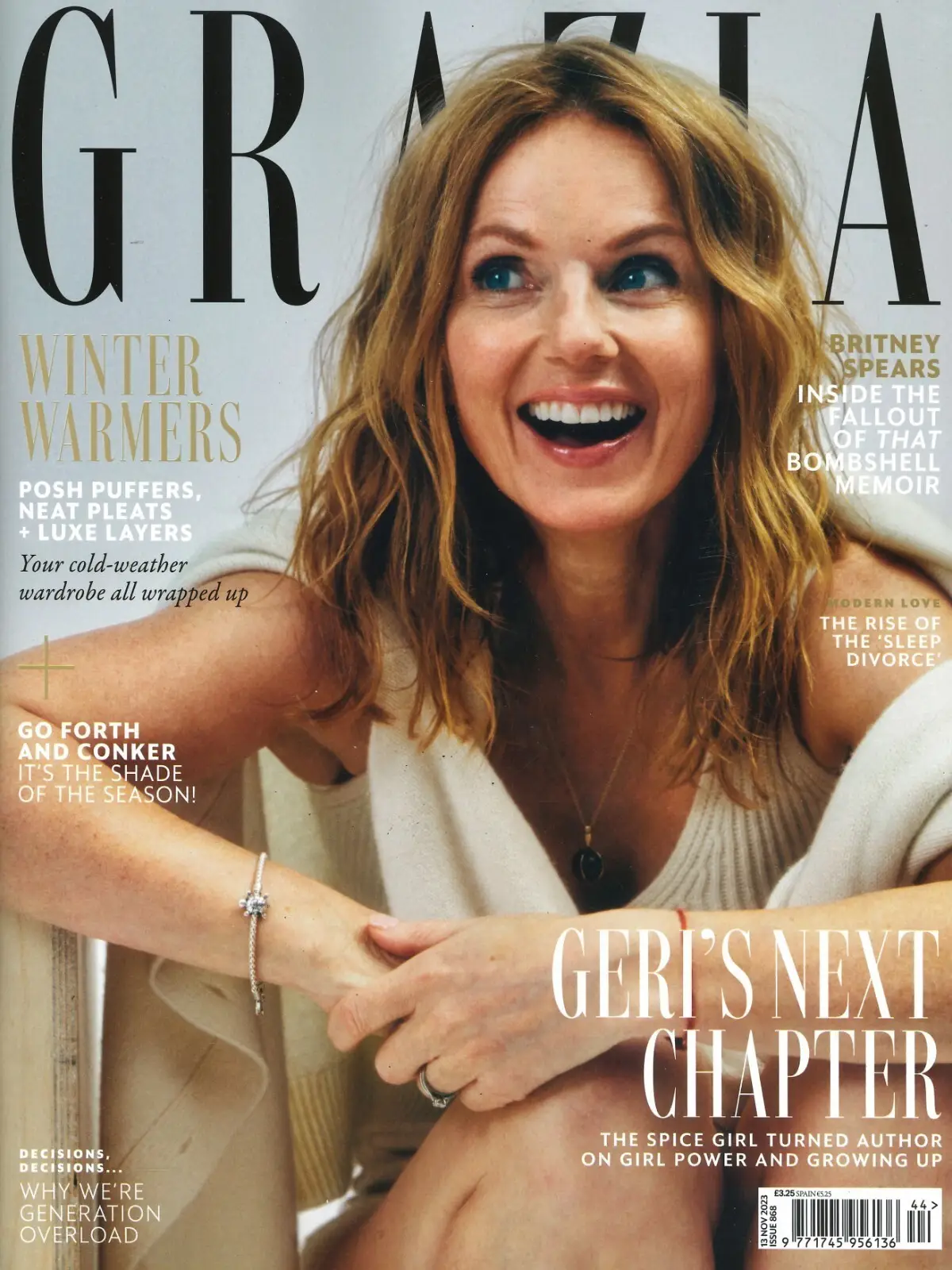 Grazia Magazine Geri Halliwell, Britney Spears, Gwyneth, Angelina Jolie 13.11.23