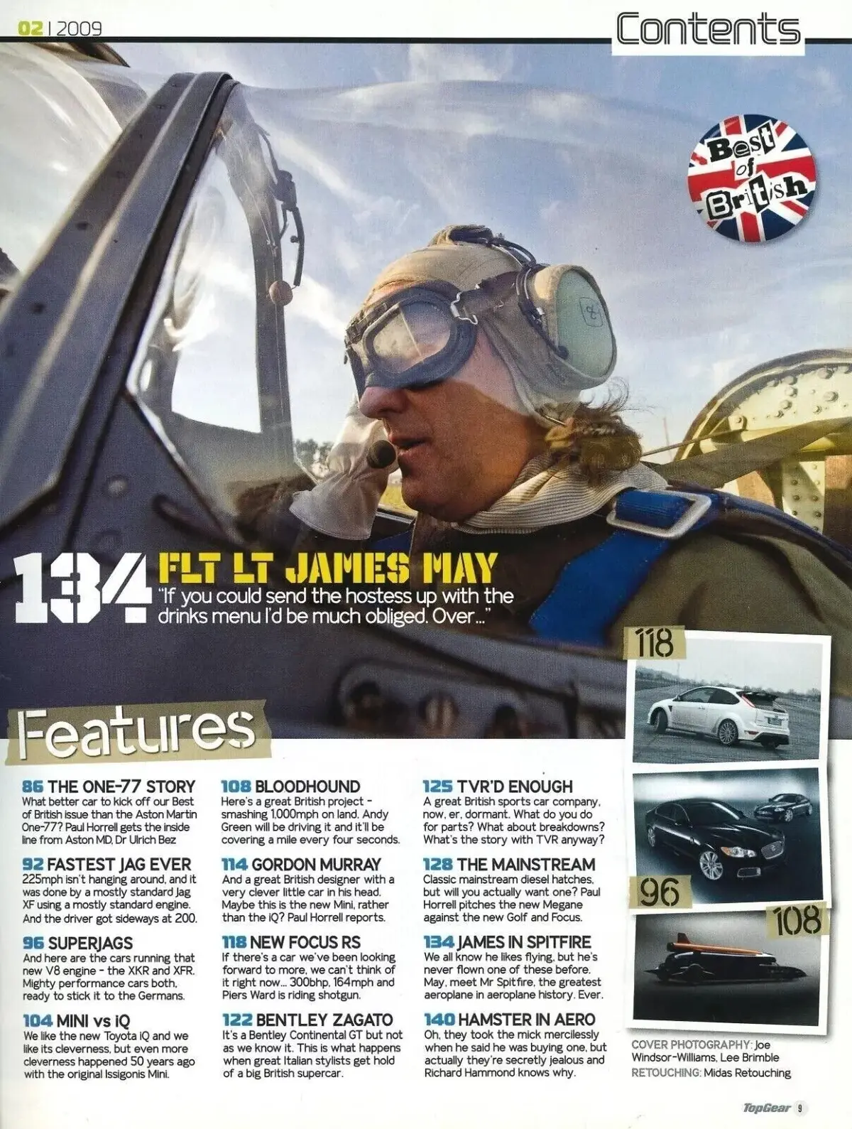 BBC Top Gear Magazine: Issue #188, Aston One-77, Ford Focus, Jaguar, Feb 2009 - image 2 | Free standard UK delivery included | Discount Quality Products