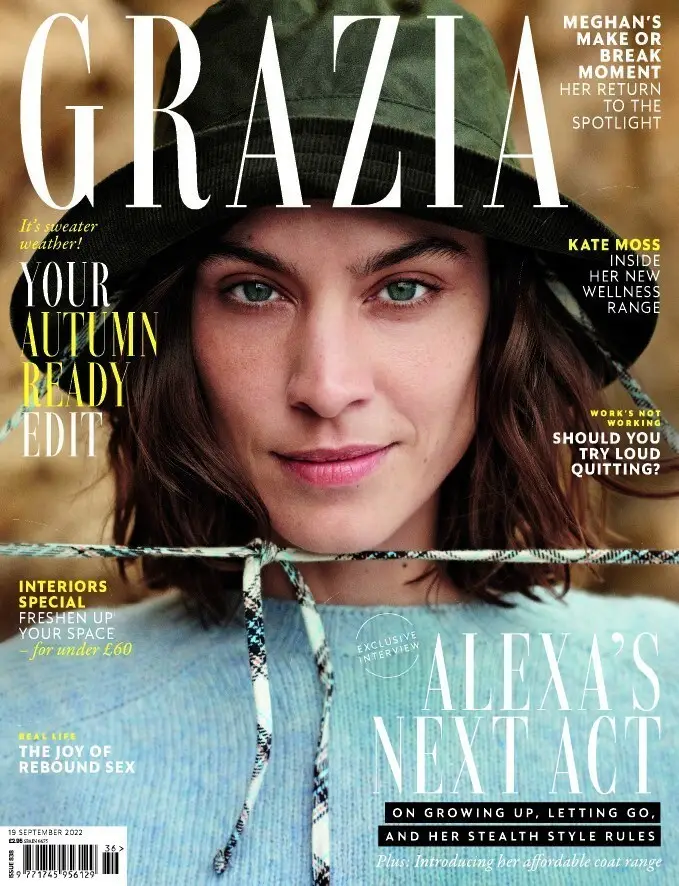 Grazia Magazine, Alexa Chung, Meghan Markle, Olivia Wilde, Autumn Trends 19.9.22