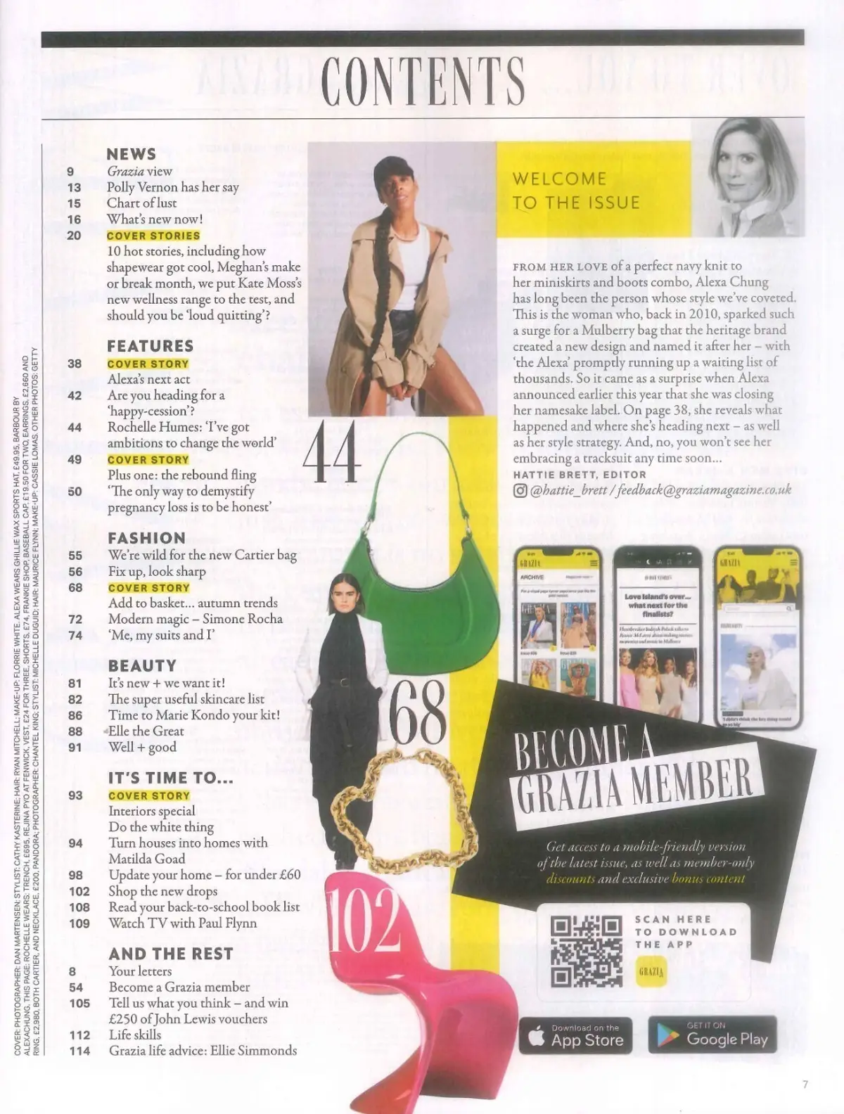 Grazia Magazine, Alexa Chung, Meghan Markle, Olivia Wilde, Autumn Trends 19.9.22 - image 2 | Free standard UK delivery included | Discount Quality Products