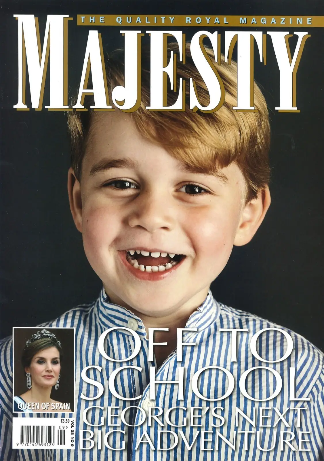 Majesty Magazine, Prince George, William &amp; Kate, Queen Elizabeth II, Sept 2017
