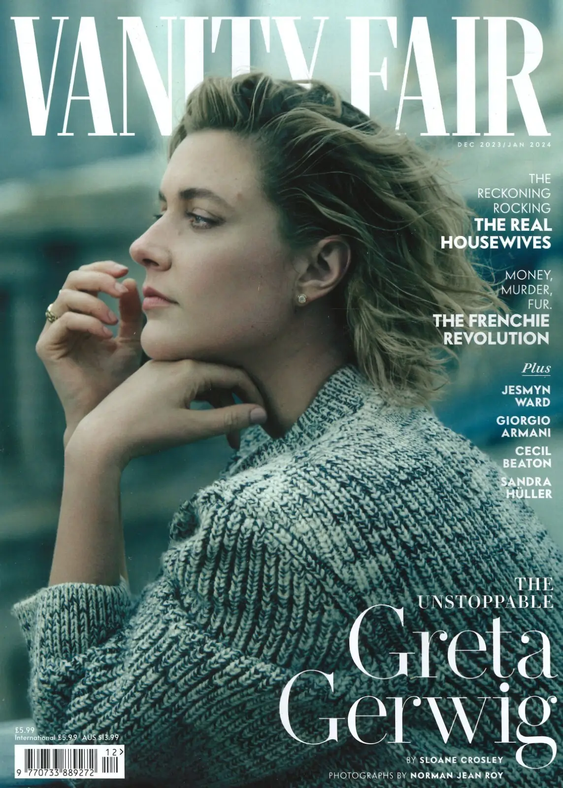 Vanity Fair Magazine: Greta Gerwig, Chris Murphy, Sandra Hüller, Dec/Jan 2024 - Free standard UK delivery included | Discount Quality Products