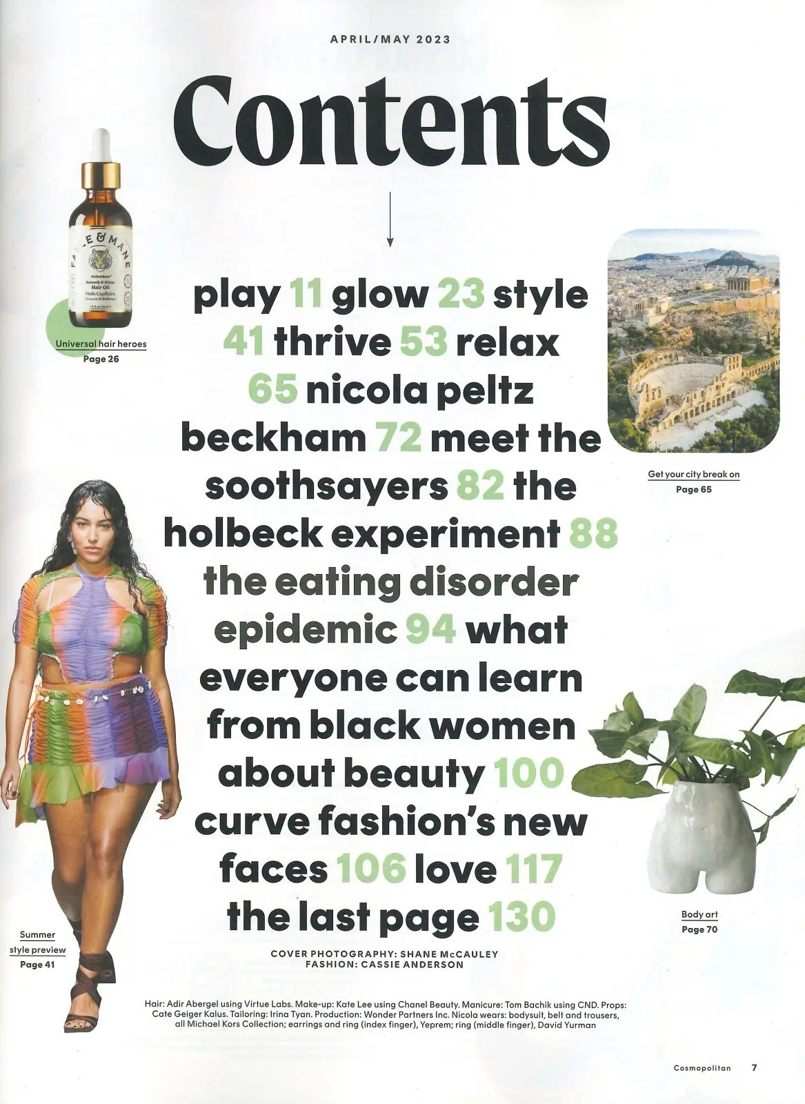 Cosmopolitan Magazine, Nicola Beckham, Halle Bailey, Mimi Webb, April/May 2023 - image 2 | Free standard UK delivery included | Discount Quality Products