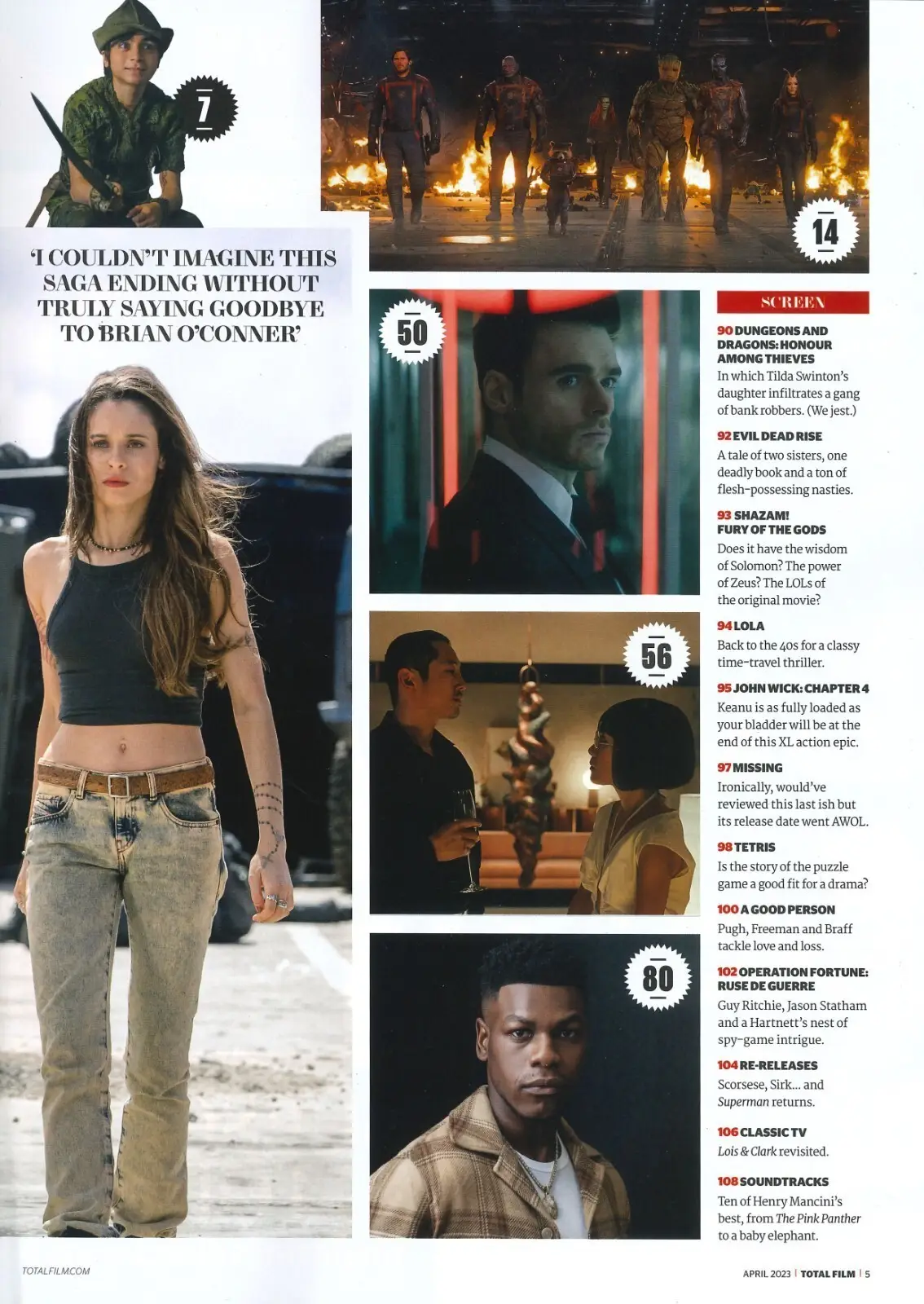 Total Film Magazine, Fast X, Vin Diesel, Brie Larson, Jason Momoa, April 2023 - image 3 | Free standard UK delivery included | Discount Quality Products
