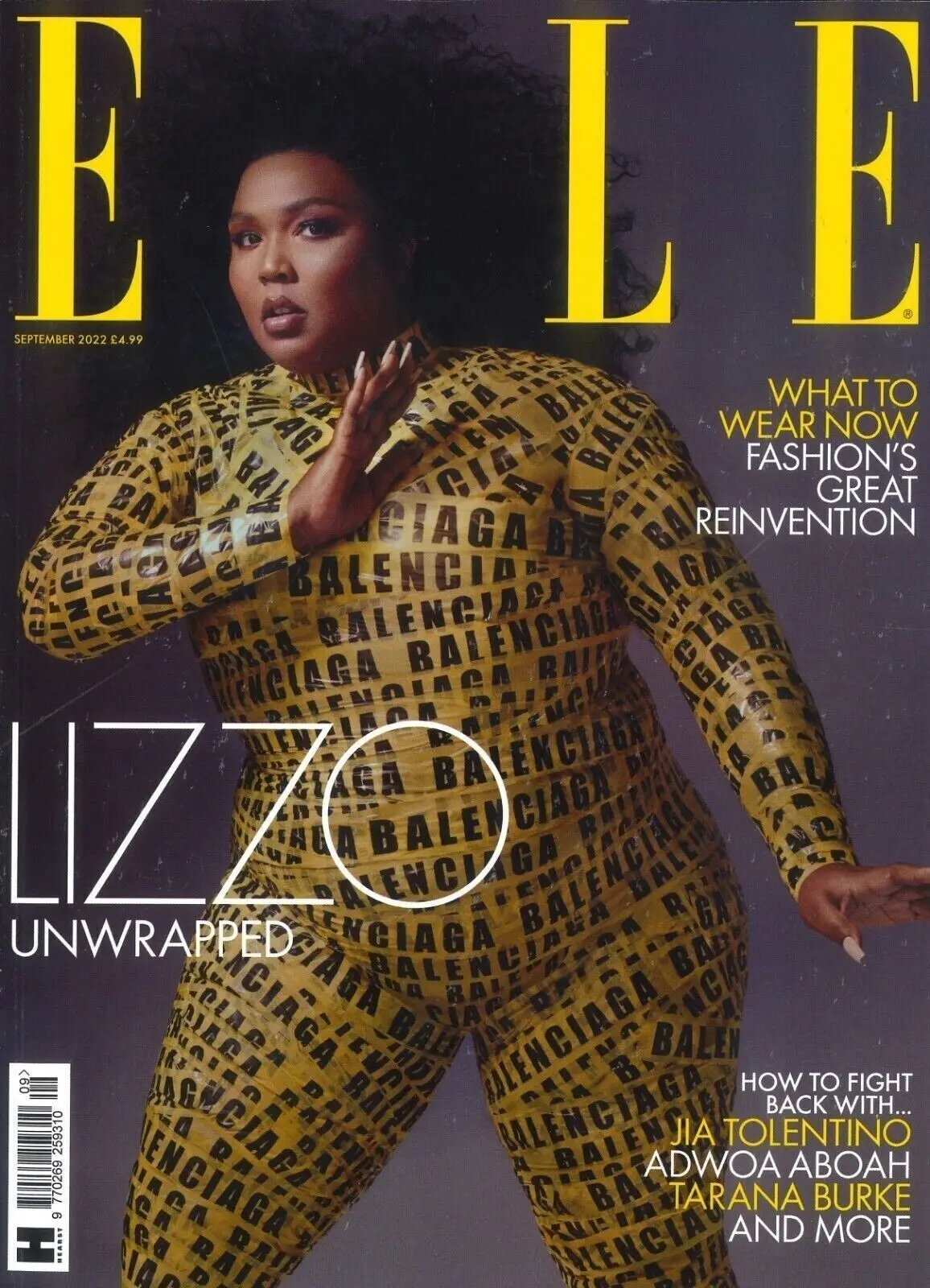 Elle Magazine, Lizzo Unwrapped, Daisy Edgar-Jones Tarana Burke, September 2022