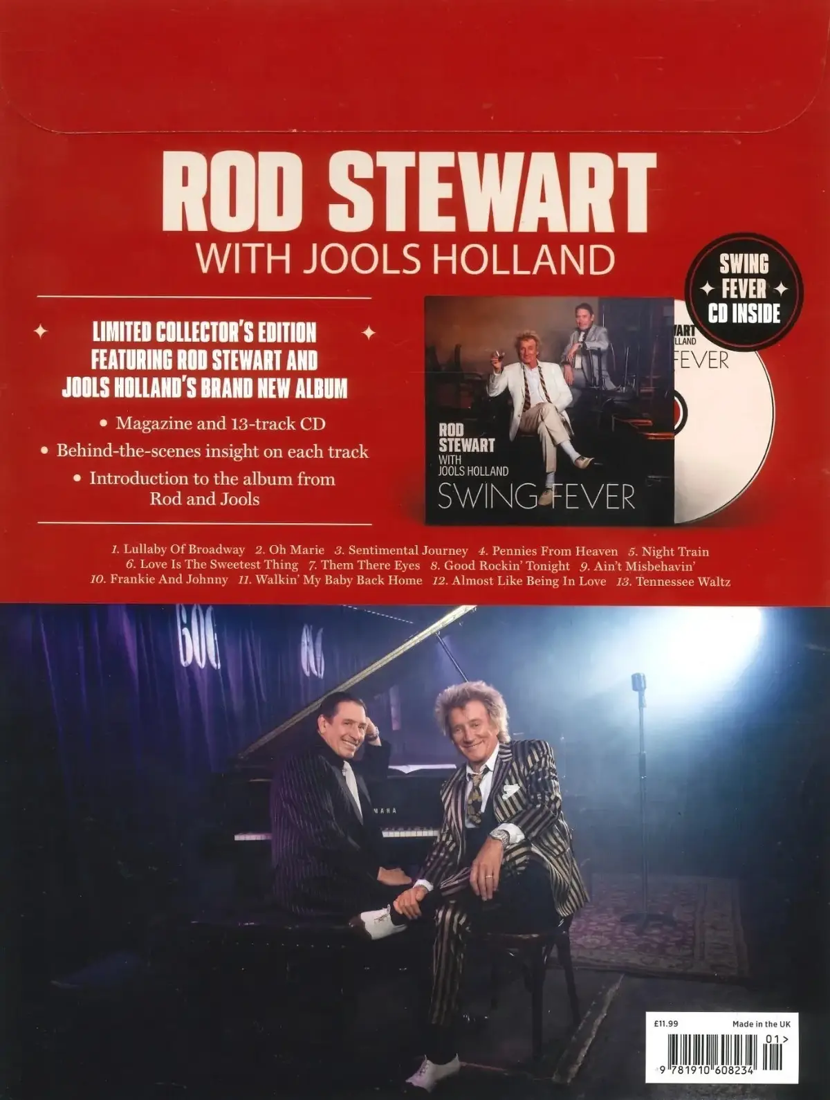 Rod Stewart with Jools Holland Magazine: Free Swing Fever Album 13-Track CD - image 2 | Free standard UK delivery included | Discount Quality Products