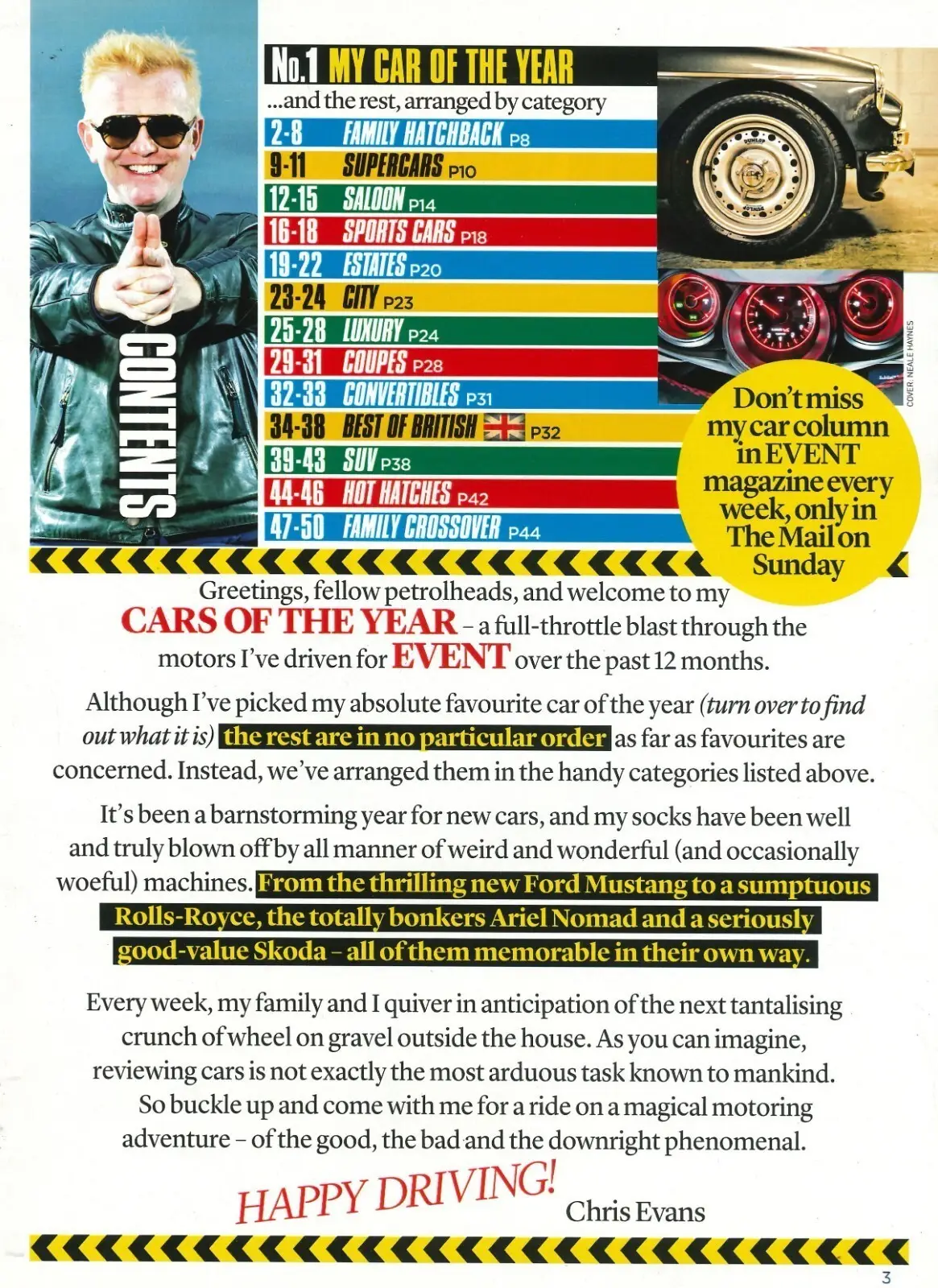 Mail On Sunday Magazine: New Top Gear Host Chris Evans Car of the Year, 22.5.16 - image 2 | Free standard UK delivery included | Discount Quality Products