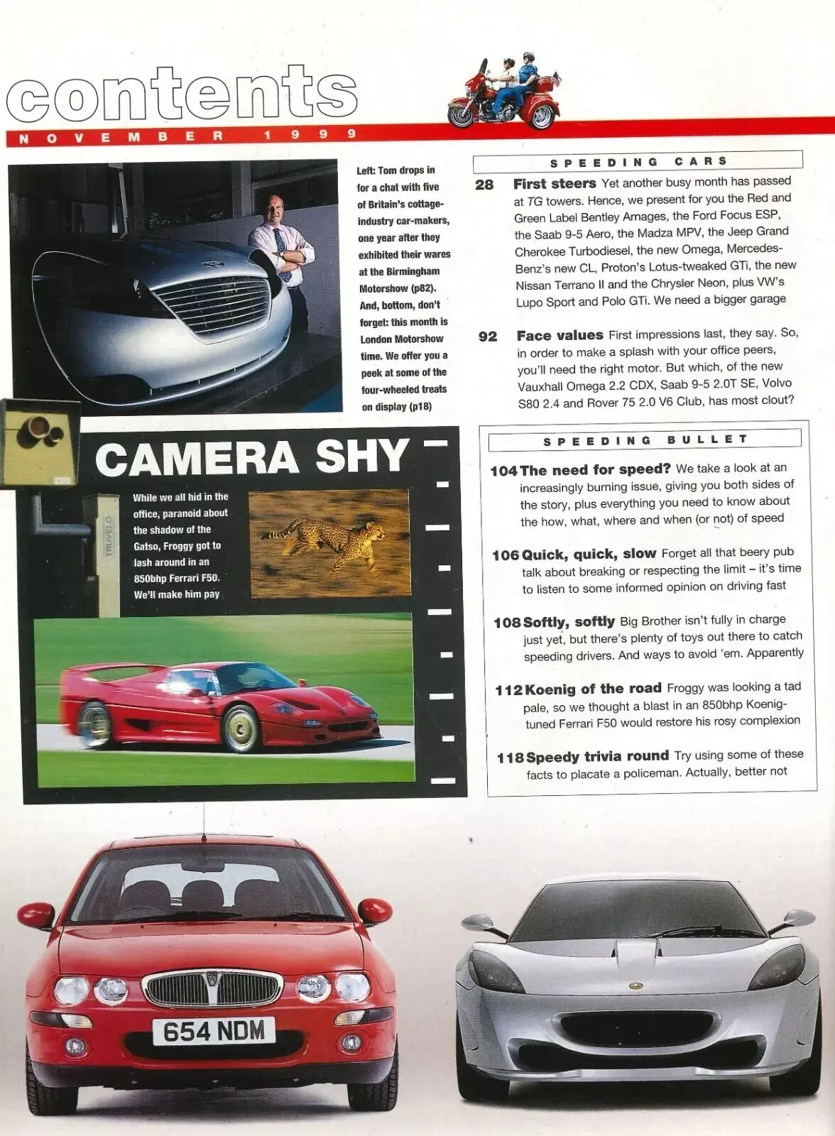 BBC Top Gear Magazine: Issue #74, Lotus M250, Fiat Punto, Mazda MPV, Nov 1999 - image 2 | Free standard UK delivery included | Discount Quality Products