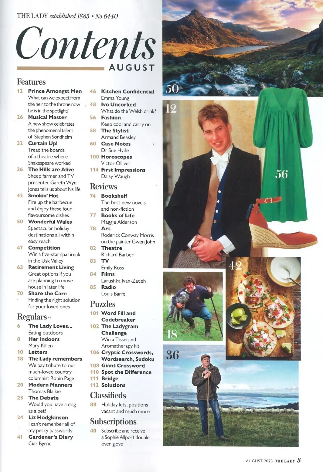 Lady Magazine: William Prince of Wales Future King? Royalty, Sondheim, Aug 2023 - image 2 | Free standard UK delivery included | Discount Quality Products