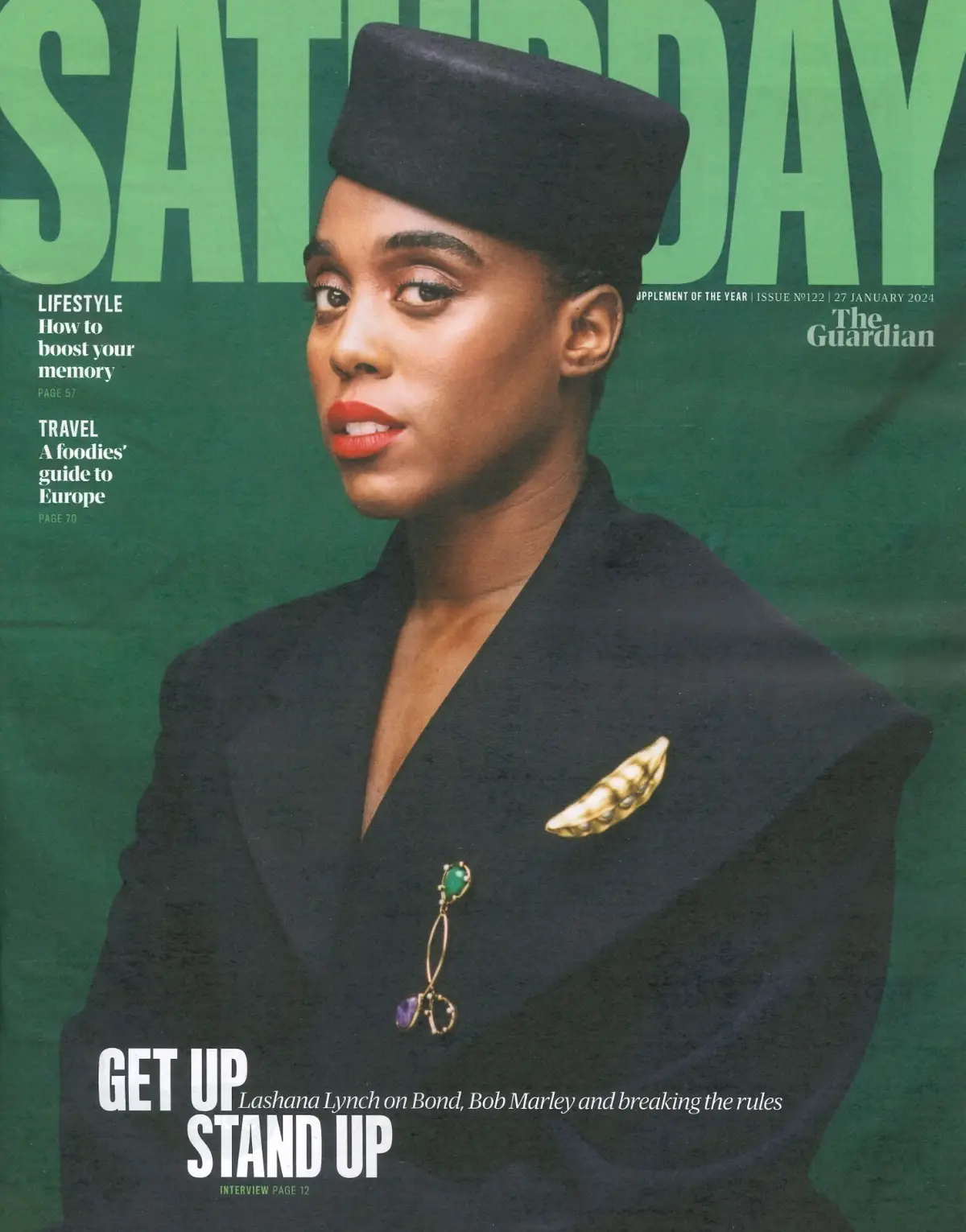 Guardian Saturday Magazine: Lashana Lynch, Tony Christie, Maya Erskine, 27.1.24