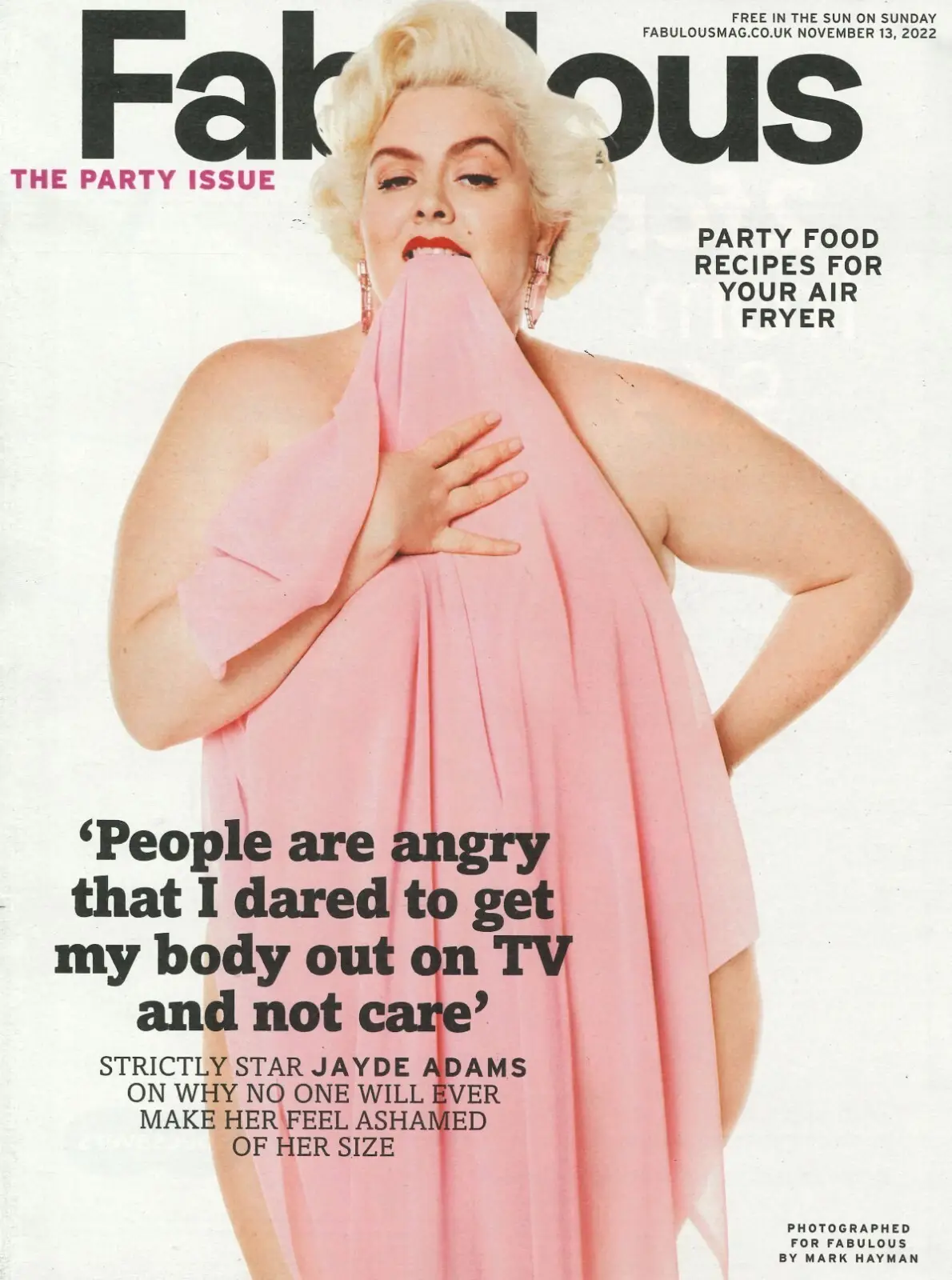 Fabulous Magazine, Jayde Adams, Kaye Adams, Zara McDermott, Fashion, 13.11.22