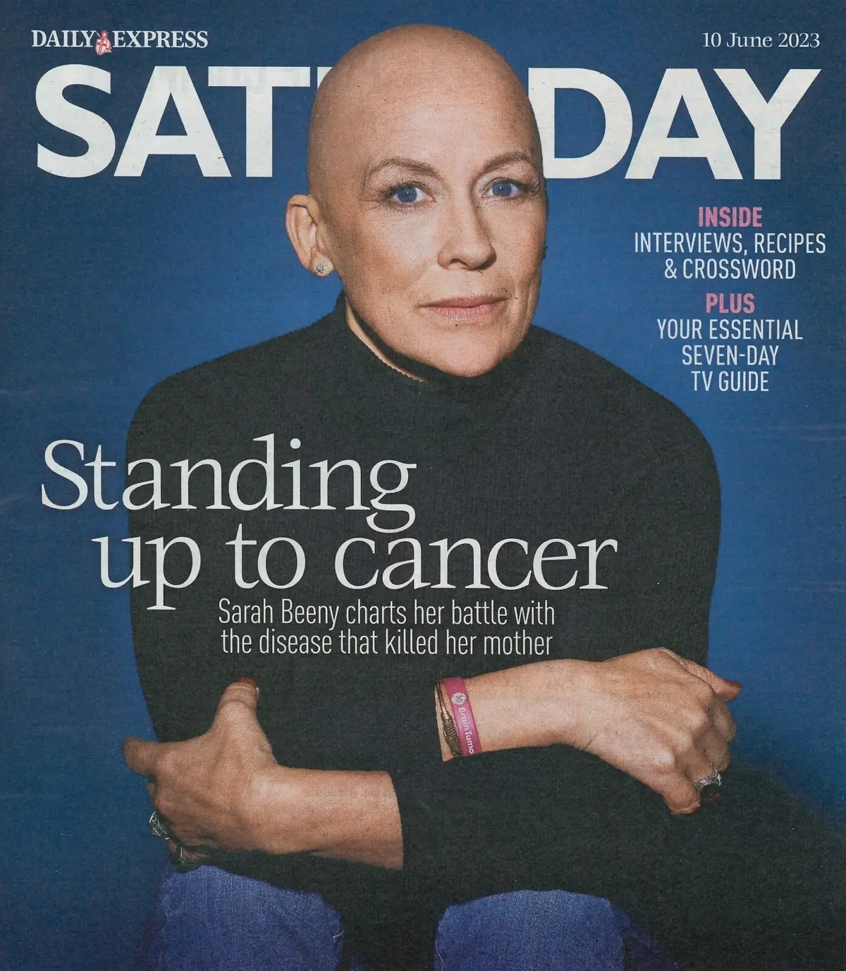 Daily Express Magazine, Sarah Beeny, Tony Robinson, Full Monty, Grylls, 10.6.23