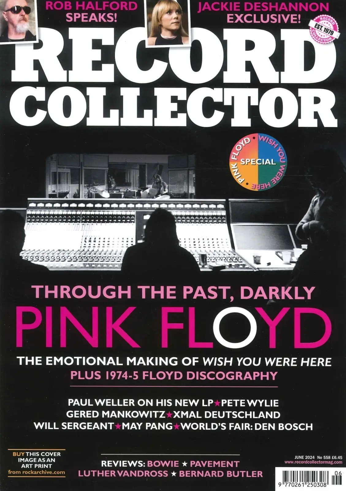 Record Collector Magazine: Pink Floyd, Rob Halford, Jackie DeShannon, June 2024