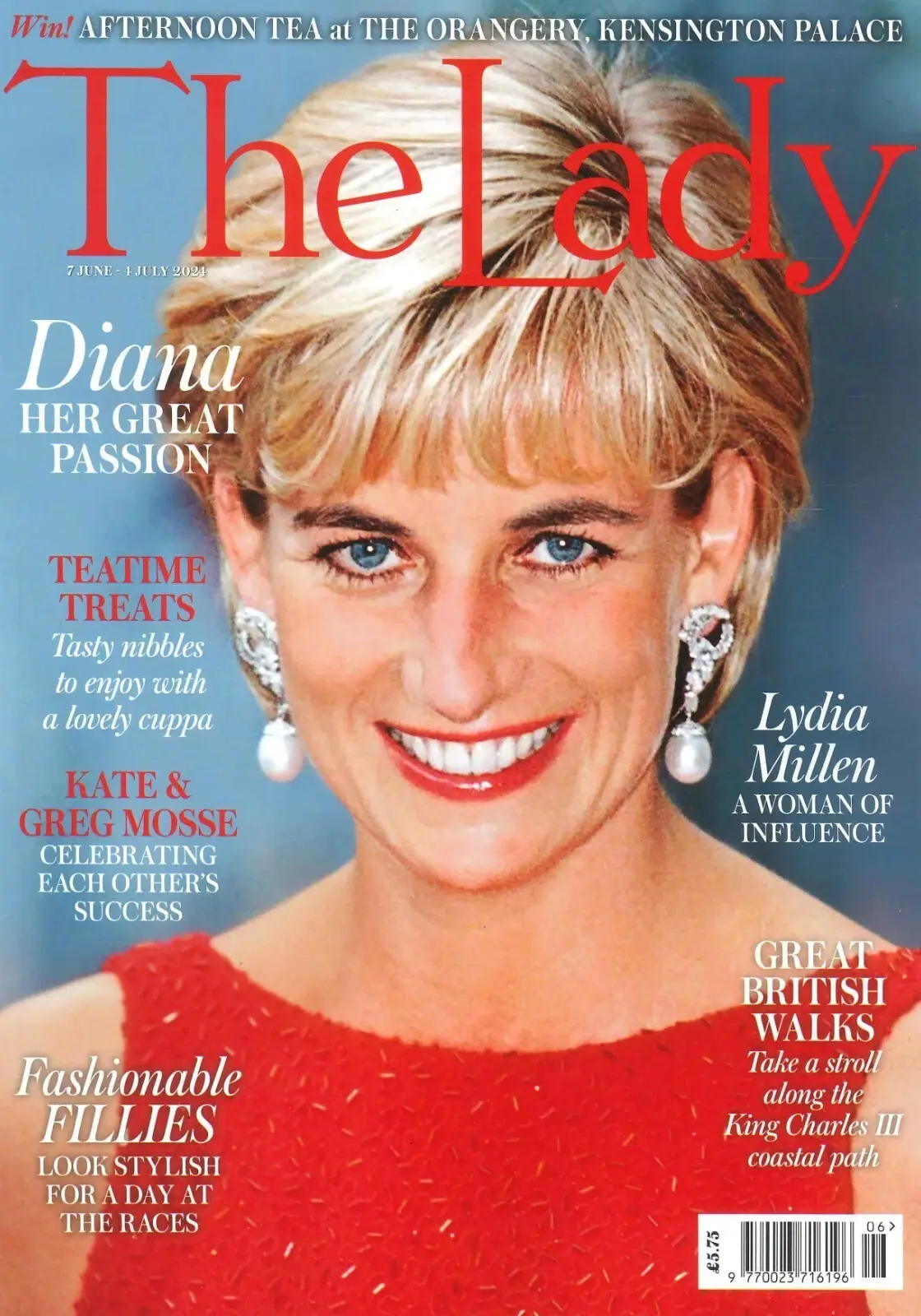 Lady Magazine: Princess Diana, Kate &amp; Greg Mosse, Anthony Hopkins, June 2024