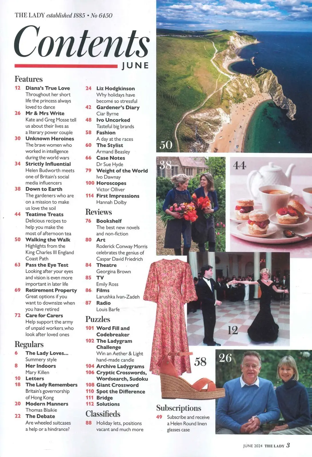 Lady Magazine: Princess Diana, Kate & Greg Mosse, Anthony Hopkins, June 2024 - image 2 | Free standard UK delivery included | Discount Quality Products