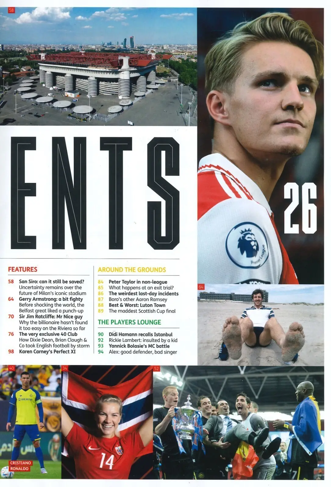 FourFourTwo Magazine, Football Soccer, Odegaard, Ronaldo, Joey Barton, June 2023 - image 3 | Free standard UK delivery included | Discount Quality Products