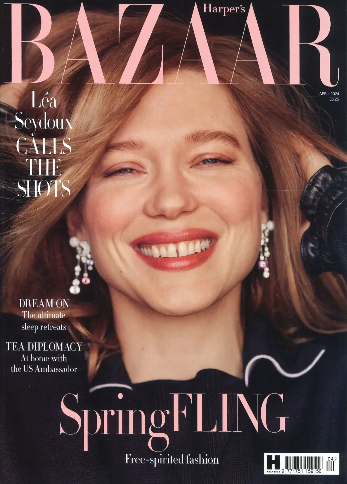 Harper's Bazaar Magazine: Léa Seydoux, Prince Andrew, Sheridan Smith, April 2024