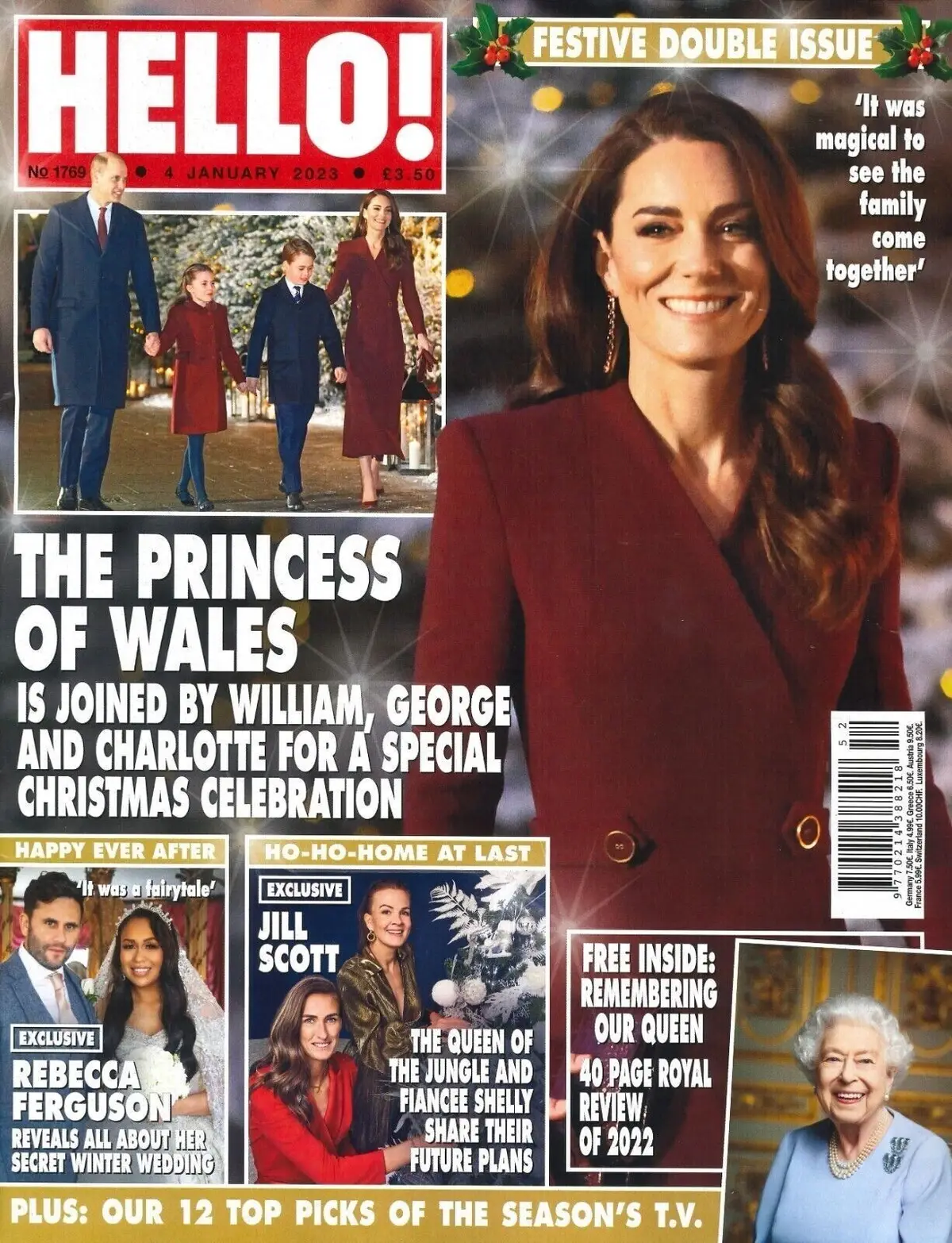 HELLO! Magazine, Kate Middleton, Prince William, Queen, King Charles, 4.1.23