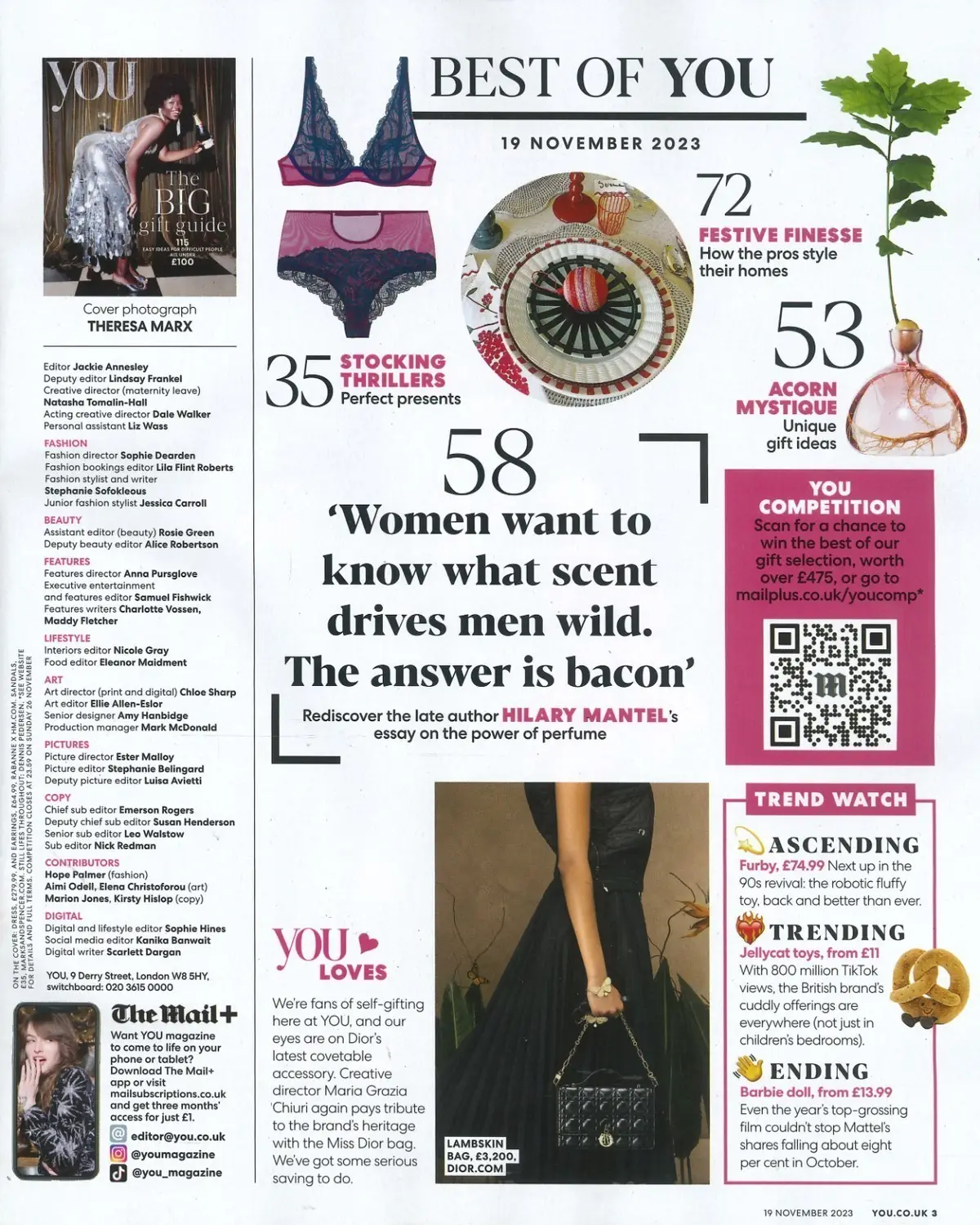 You Magazine: Big Gift Guide, Abbey Clancy, Sarah Standing, Fashion, 19.11.23 - image 2 | Free standard UK delivery included | Discount Quality Products