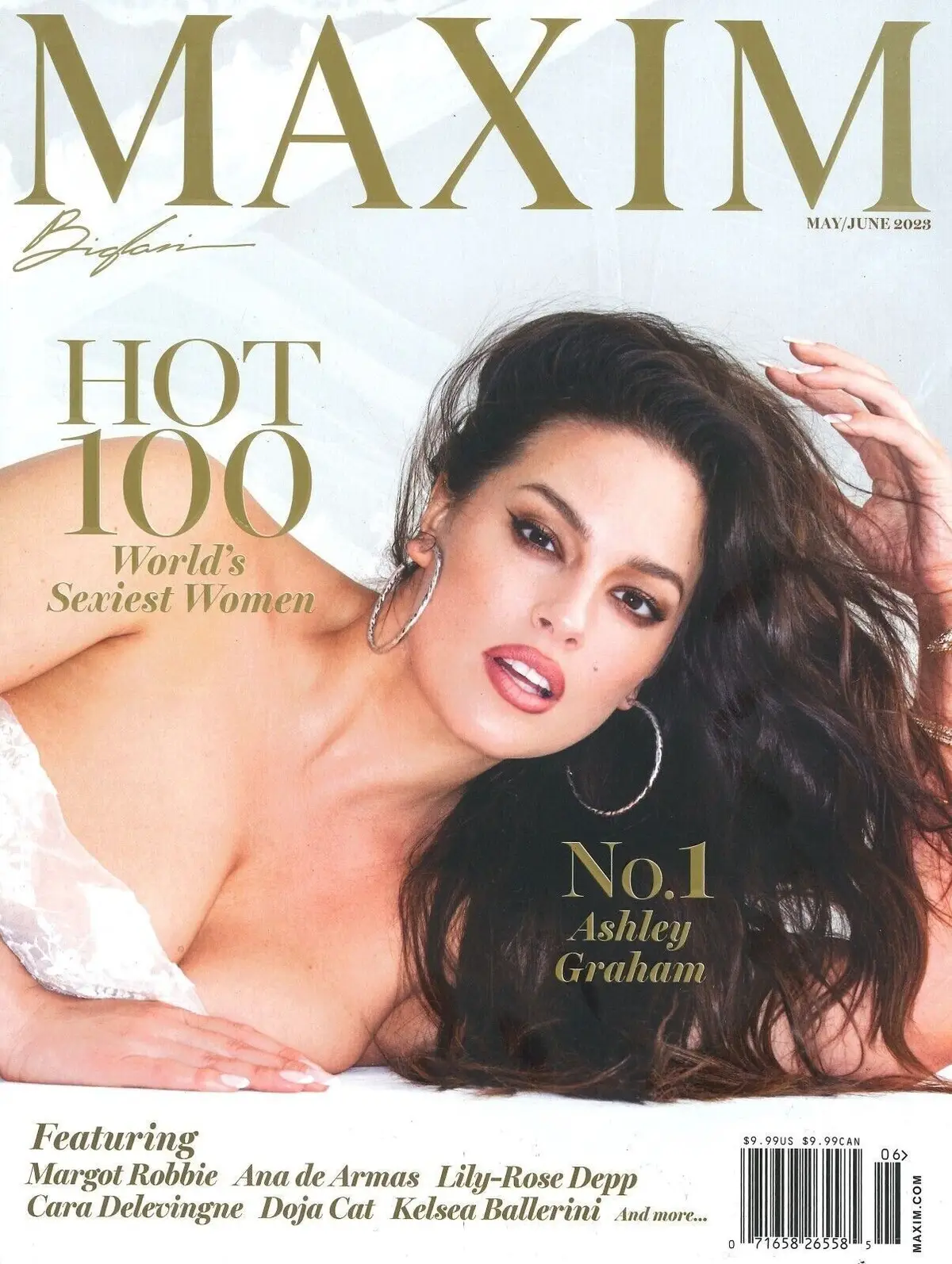 Maxim USA Magazine 100 World Sexiest Women Ashley Graham, M Robbie May/June 2023