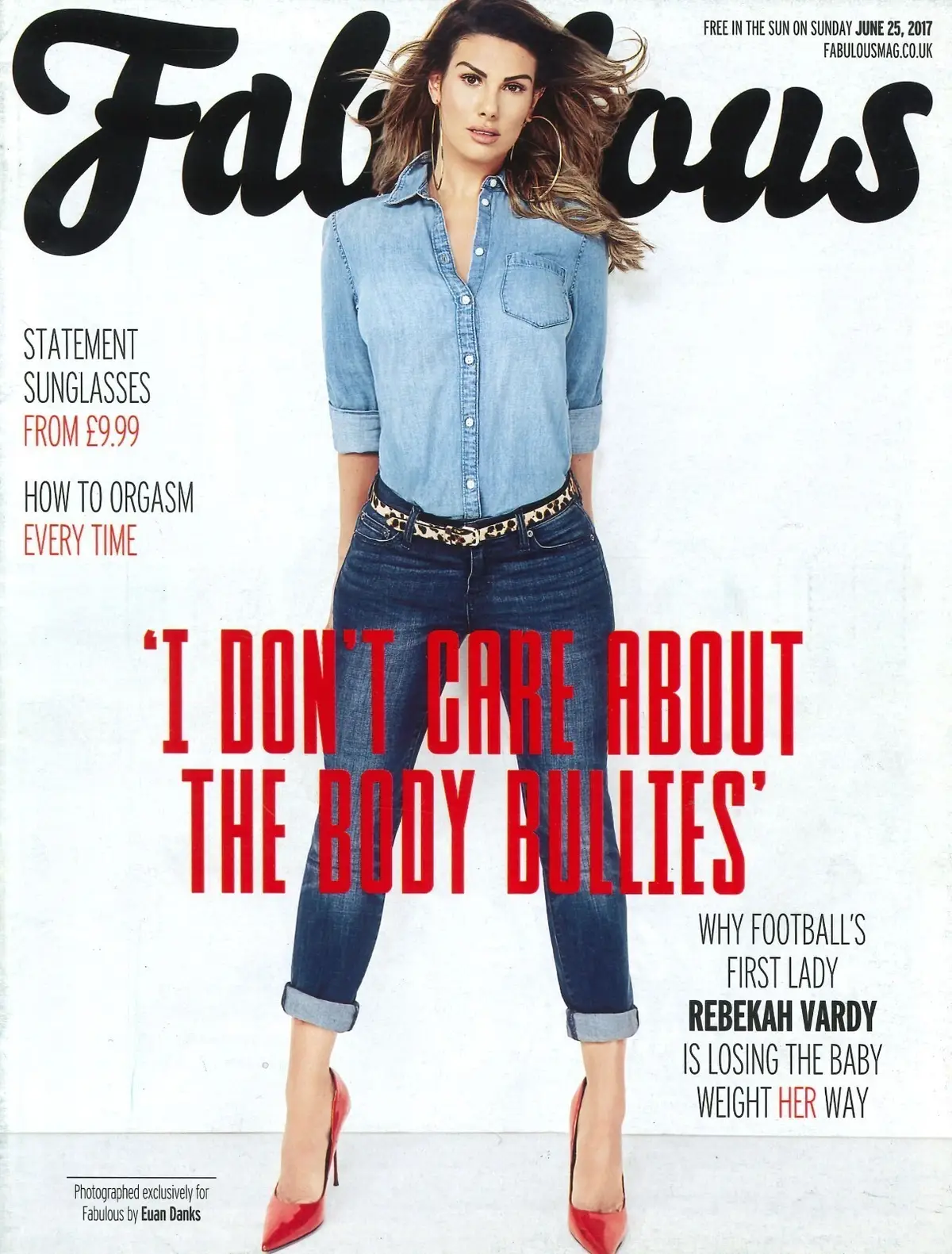 Fabulous Magazine: Rebekah Vardy, Caroline Wozniacki, Amanda Holden, 25.6.17