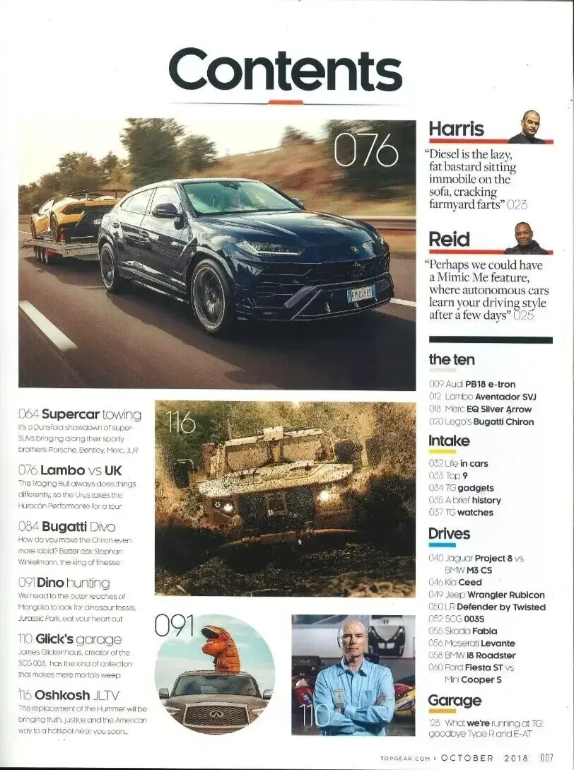 BBC Top Gear Magazine: Issue #313, Audi E-tron, Aventador SVJ, Merc EQ, Oct 2018 - image 2 | Free standard UK delivery included | Discount Quality Products