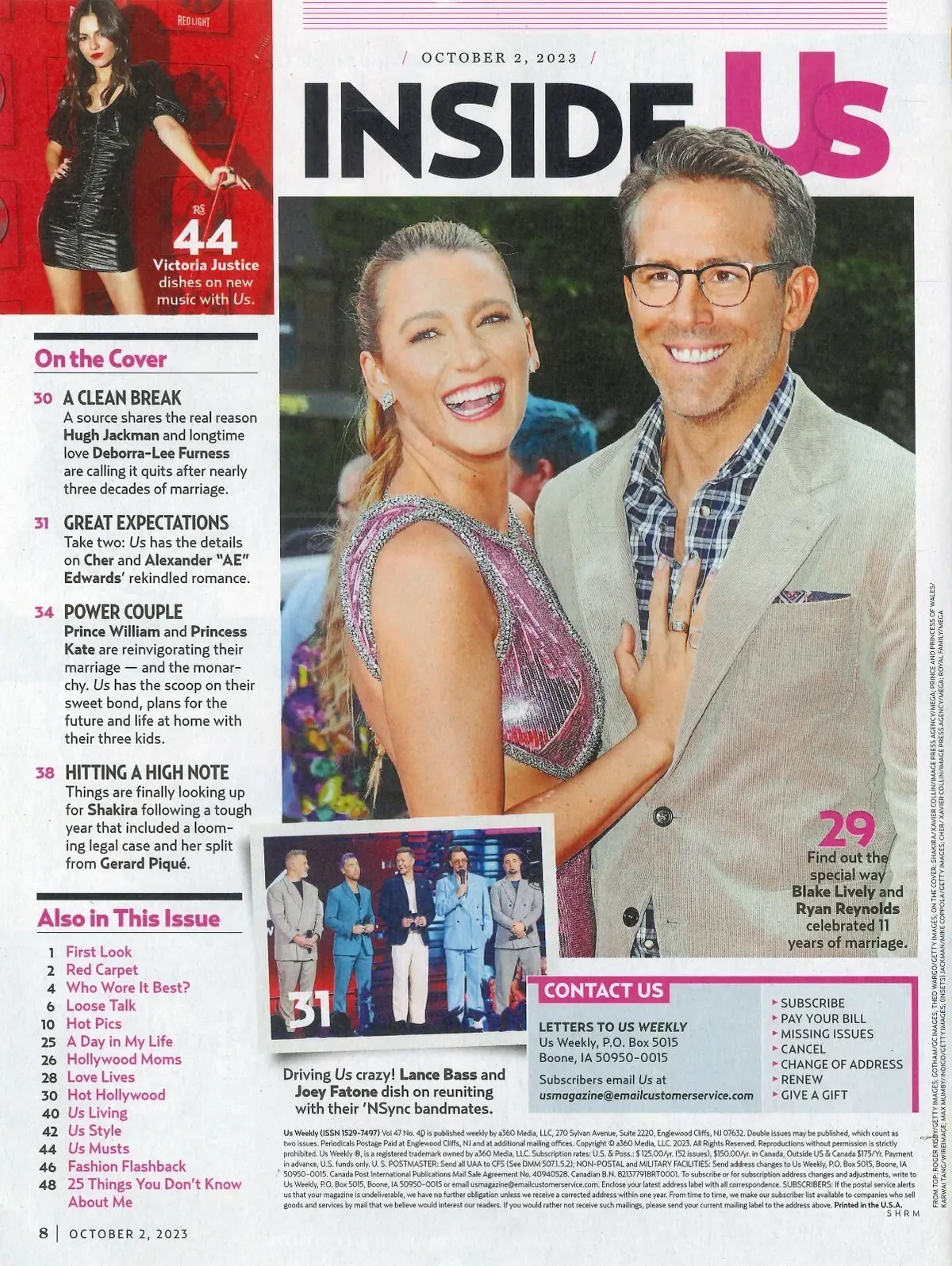 Us Weekly Magazine Princess Kate, Prince William, Shakira, Hugh Jackman, 2.10.23 - image 2 | Free standard UK delivery included | Discount Quality Products