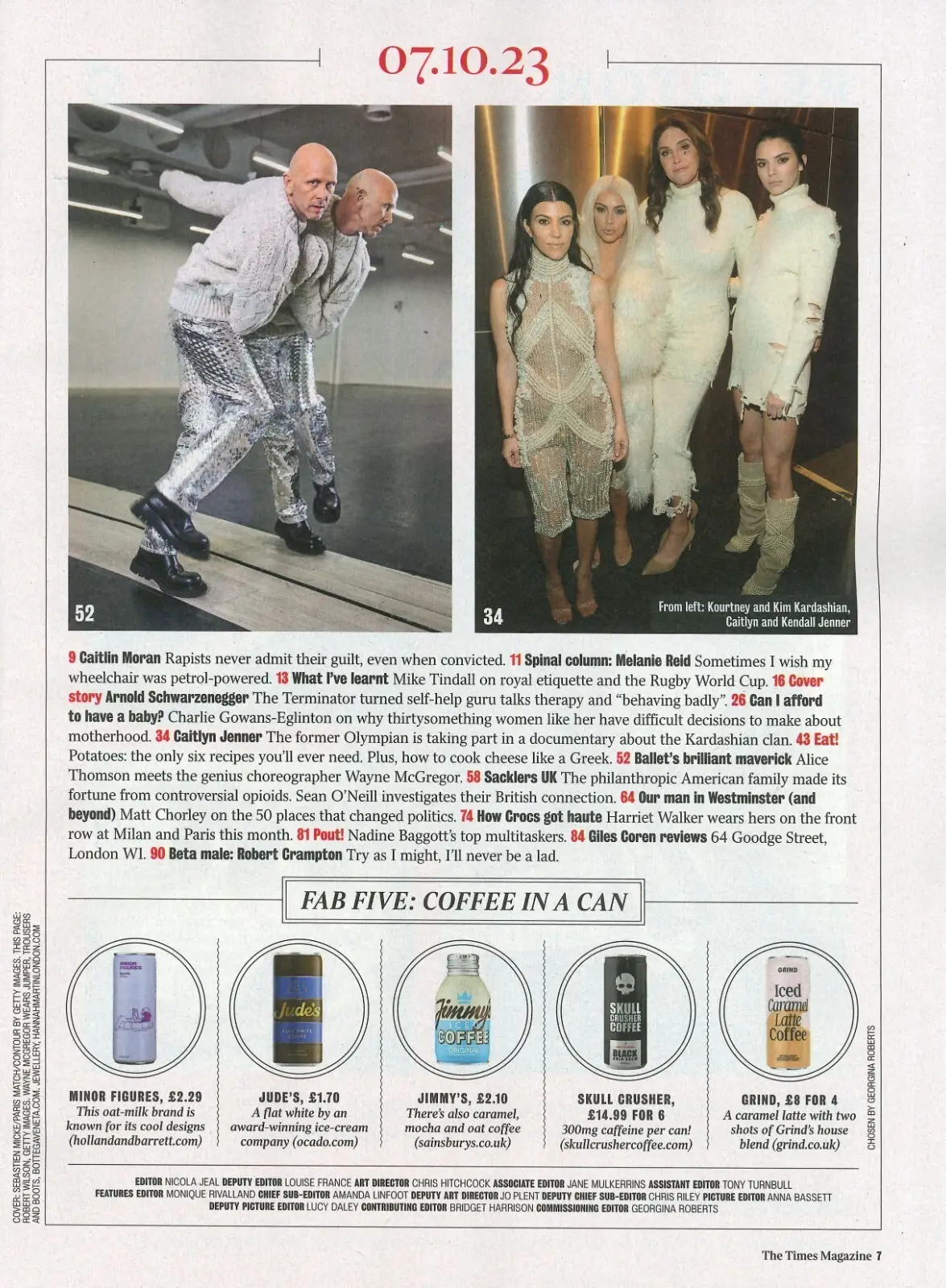Times Magazine: Arnold Schwarzenegger, Mike Tindall, Caitlyn Jenner, 7.10.23 - image 2 | Free standard UK delivery included | Discount Quality Products