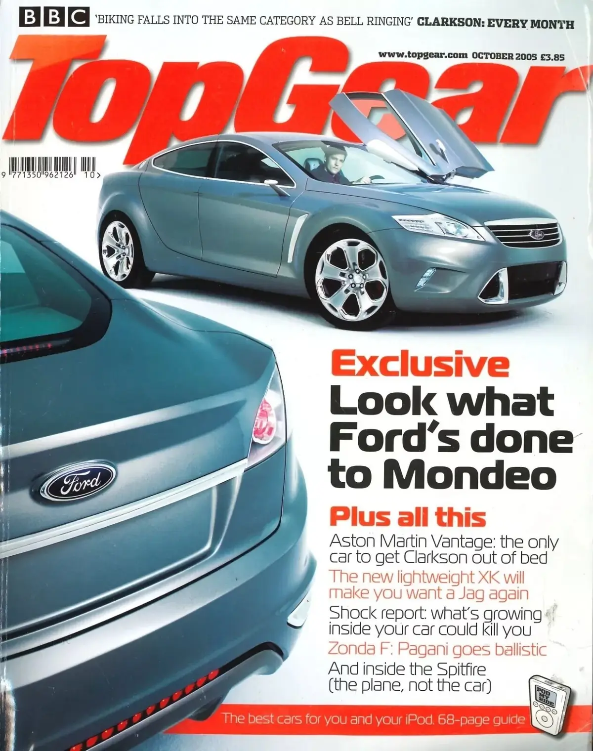 BBC Top Gear Magazine: Issue #145, Ford Iosis, Aston Martin, Pagani, Oct 2005