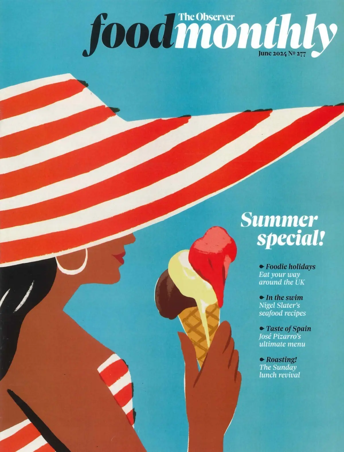 Observer Magazine Food Monthly: Summer Special, N. Slater, Recipes, June 2024