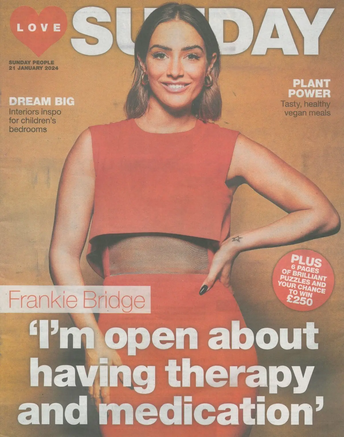 Love Sunday Magazine: Frankie Bridge, Spice Girls, Emma Bunton, Fashion, 21.1.24