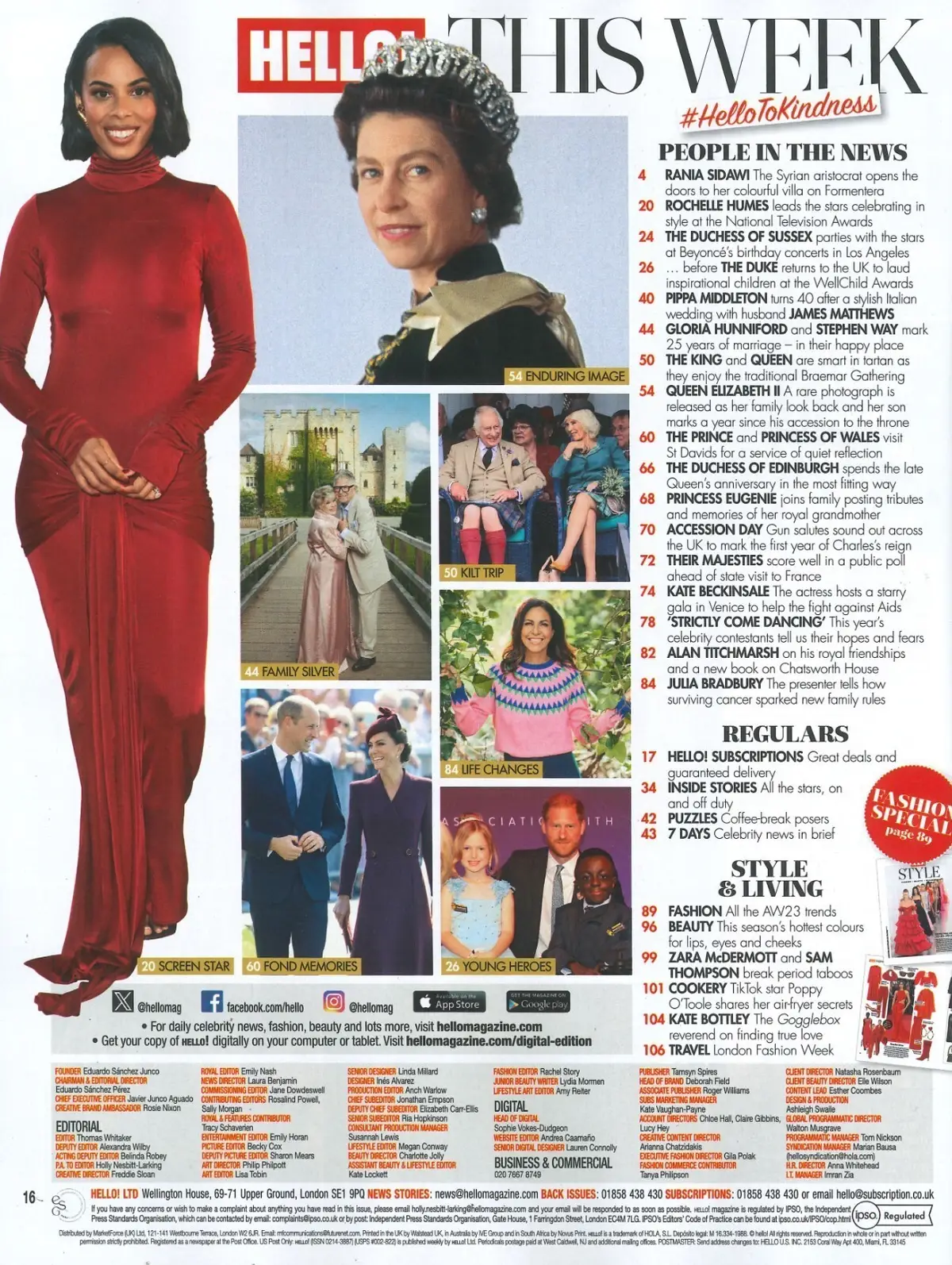 HELLO! Magazine: Queen Elizabeth II 1st Anniversary, King Charles, Royal 18.9.23 - image 2 | Free standard UK delivery included | Discount Quality Products