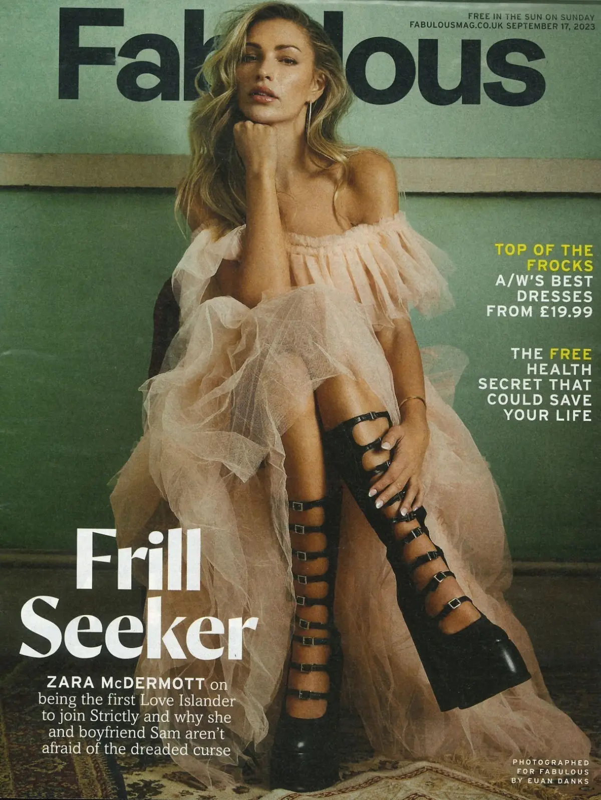 Fabulous Magazine: Zara McDermott, Julia Bradbury, Joan Collins, Fashion 17.9.23