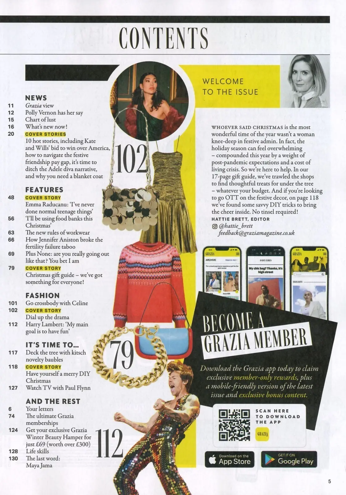 Grazia Magazine Emma Raducanu, Prince William & Kate, Jennifer Aniston, 12.12.22 - image 2 | Free standard UK delivery included | Discount Quality Products