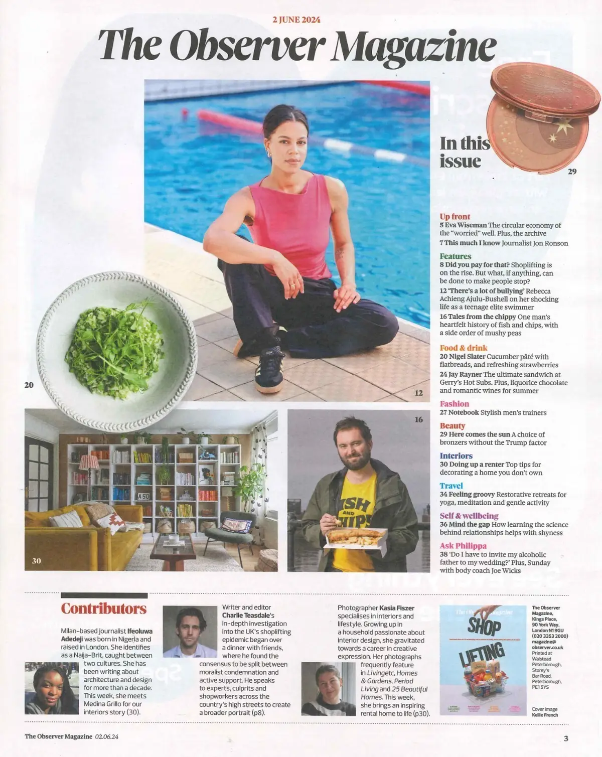 Observer Magazine: Joe Wicks, Jon Ronson, Rebecca Achieng, Shoplifting 2.6.24 - image 2 | Free standard UK delivery included | Discount Quality Products