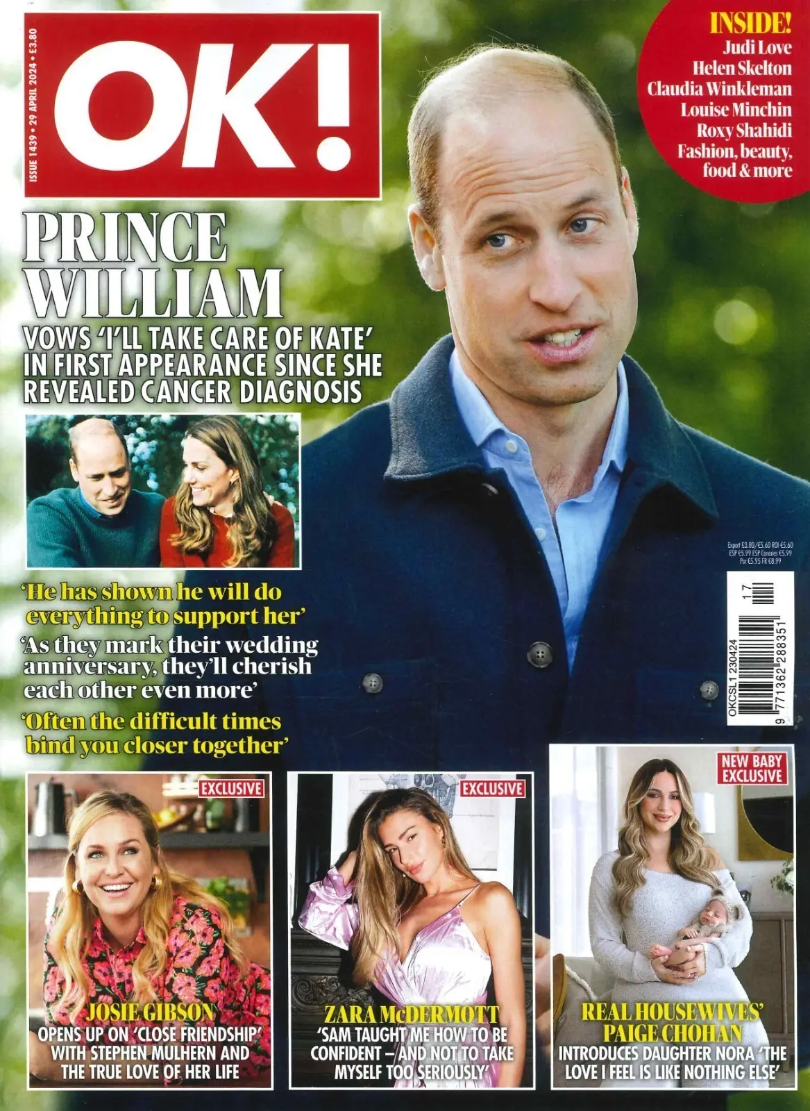 OK! Magazine Prince William &amp; Princess Kate Anniversary, Olivier Awards, 29.4.24