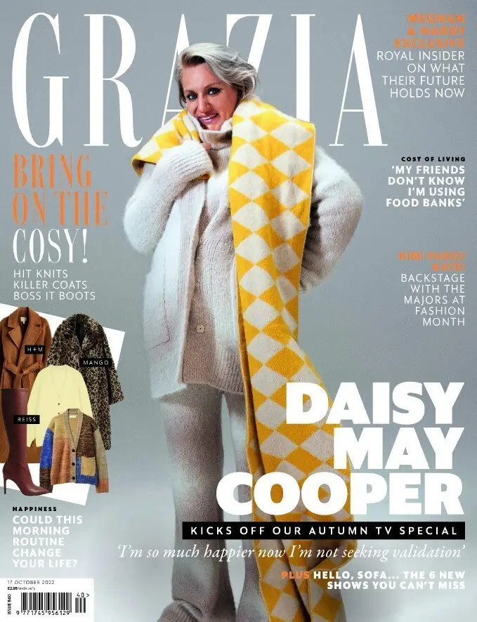 Grazia Magazine, Daisy May Cooper, Meghan &amp; Harry Royal, Tan France, 17.10.22