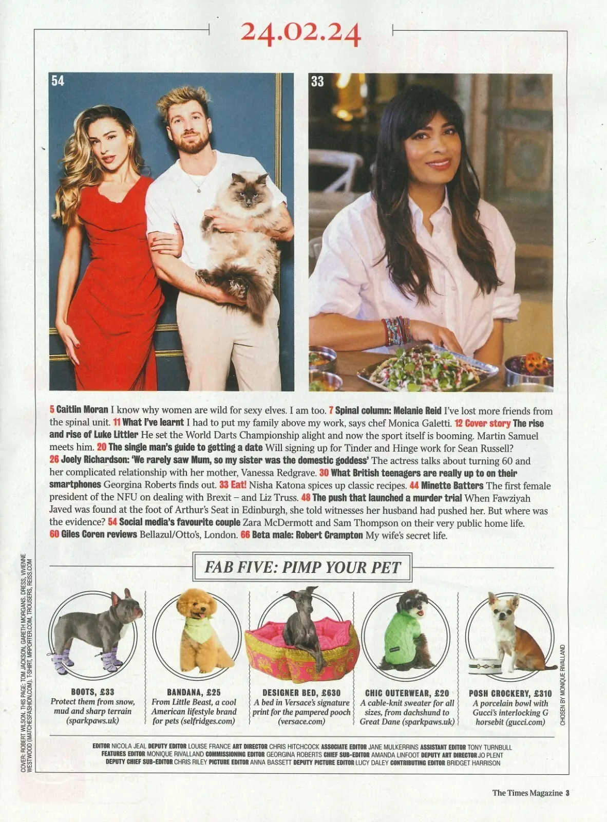 Times Magazine: Luke Littler, Monica Galetti, Zara McDermott, G. Coren, 24.2.24 - image 2 | Free standard UK delivery included | Discount Quality Products