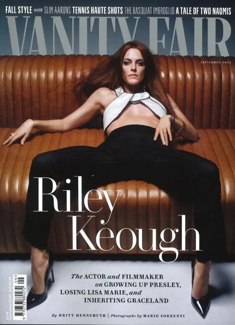 Vanity Fair Magazine: Riley Keough, Lisa Marie, Brie Larson, Rami M Sept 2023 - Free standard UK delivery included | Discount Quality Products
