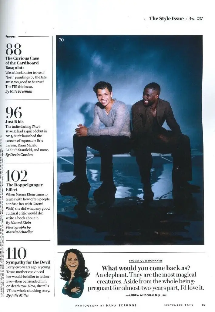 Vanity Fair Magazine: Riley Keough, Lisa Marie, Brie Larson, Rami M Sept 2023 - image 3 | Free standard UK delivery included | Discount Quality Products