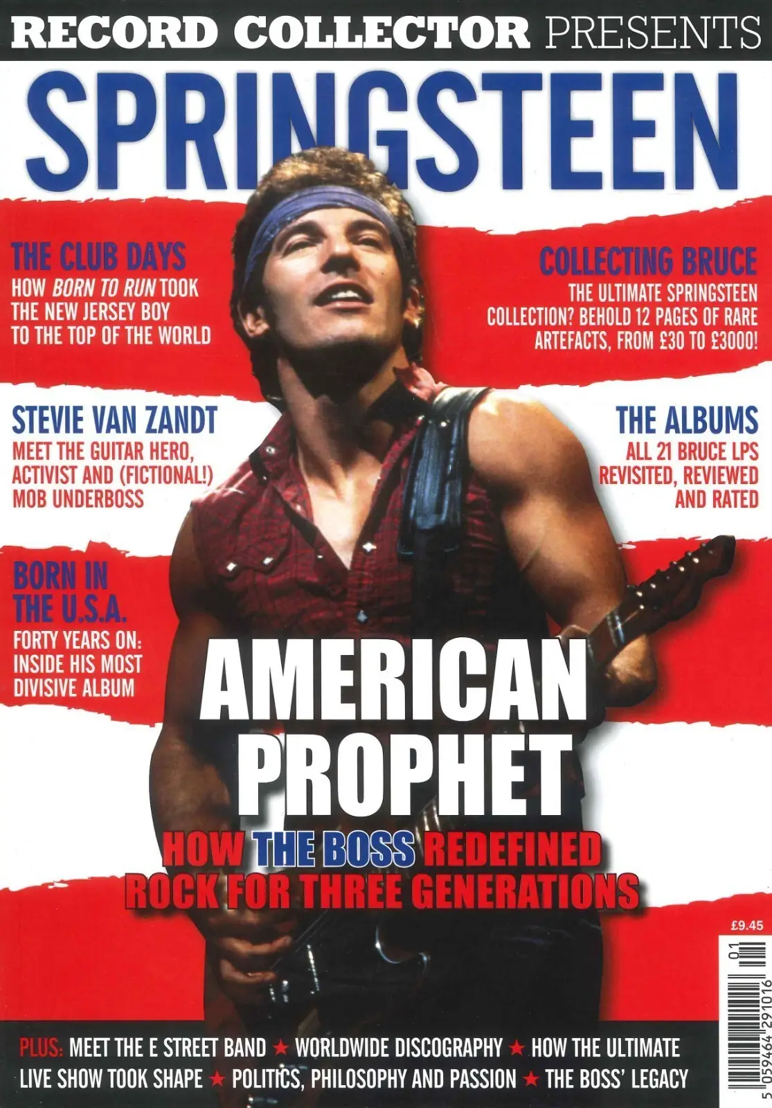 Record Collector Magazine: Bruce Springsteen, Stevie Van Zandt, Rock Music, 2024