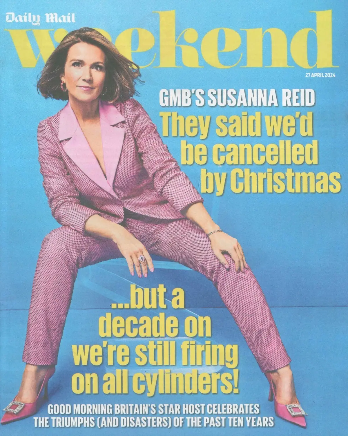 Daily Mail Weekend Magazine Susanna Reid, Shardlake, Keith Brymer Jones, 27.4.24