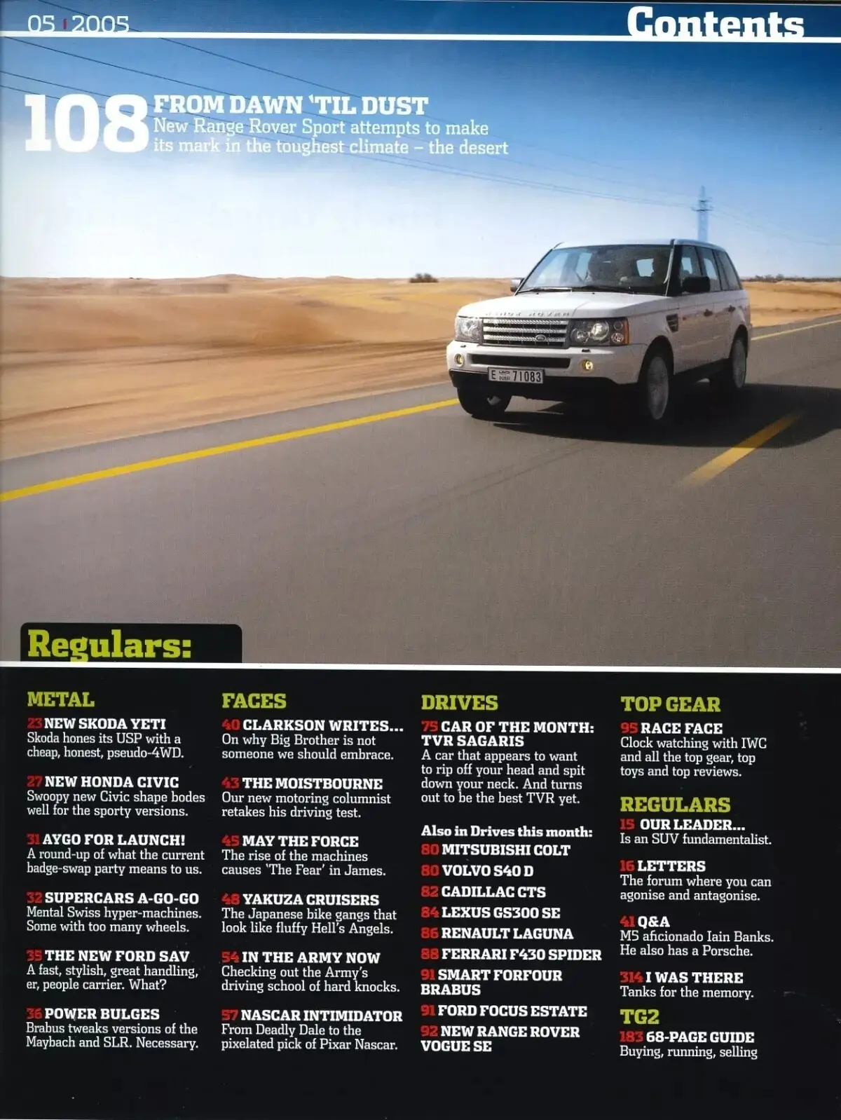 BBC Top Gear Magazine Issue #140, Ferrari F430, Lexus GS300, Volvo S40, May 2005 - image 3 | Free standard UK delivery included | Discount Quality Products