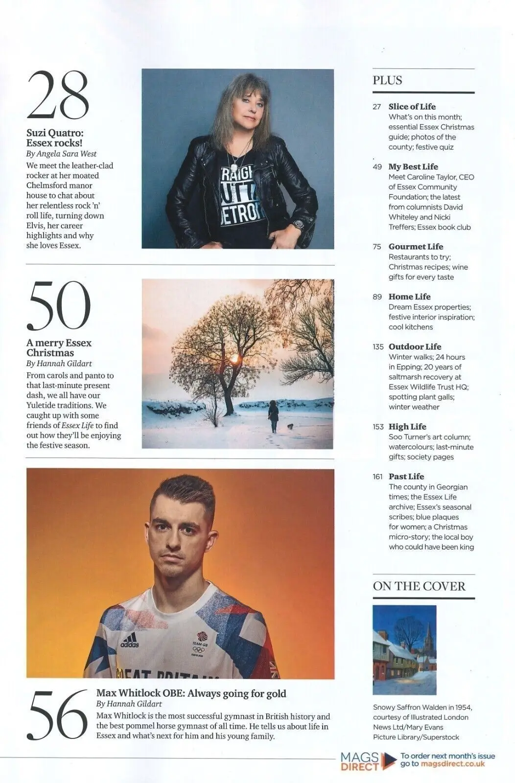Essex Life Magazine, Suzi Quatro, Elvis, Max Whitlock OBE, Christmas, Dec 2022 - image 4 | Free standard UK delivery included | Discount Quality Products