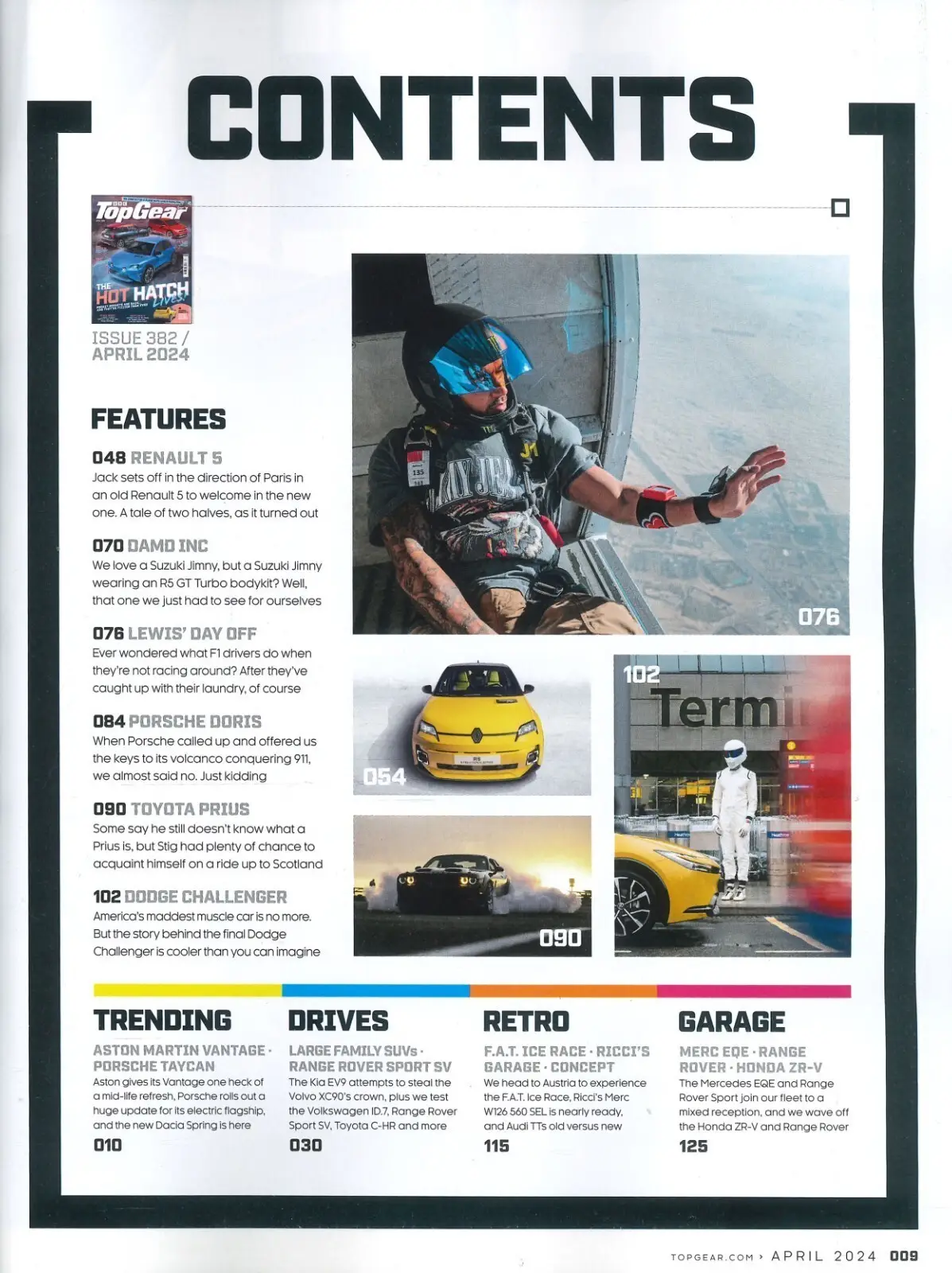 BBC Top Gear Magazine #382, Hot Hatch, Lewis Hamilton, Toyota Prius, April 2024 - image 2 | Free standard UK delivery included | Discount Quality Products