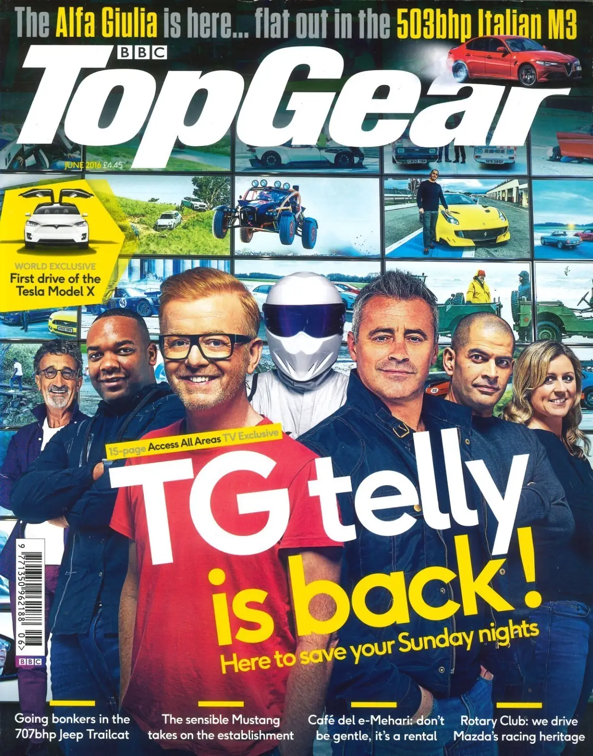 BBC Top Gear Magazine: Issue #283, Tesla Model X, Porsche 911, Volvo, June 2016