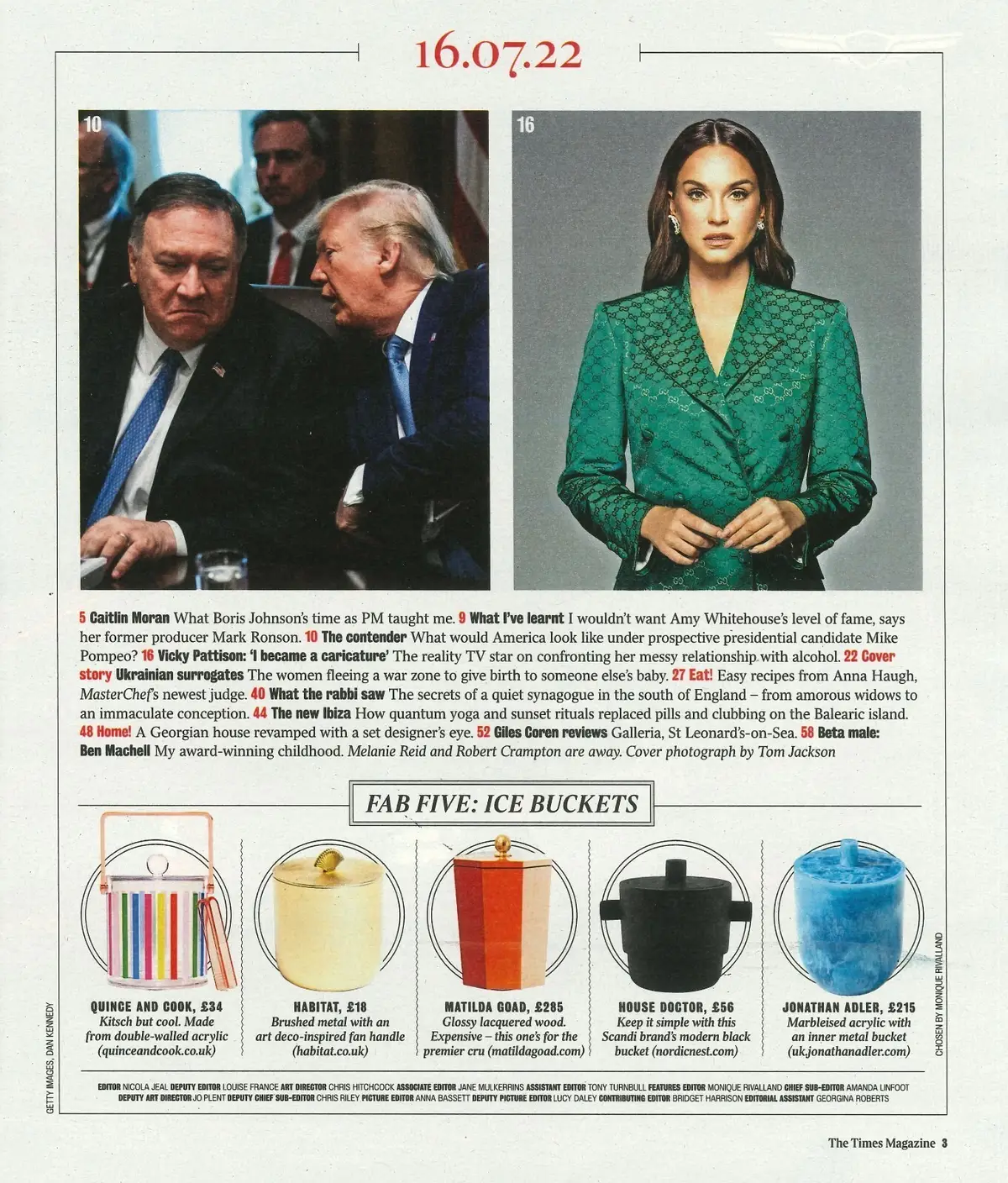 Times Magazine: Ukrainian Surrogates, Caitlin Moran on Boris Johnson, 16.7.22 - image 2 | Free standard UK delivery included | Discount Quality Products