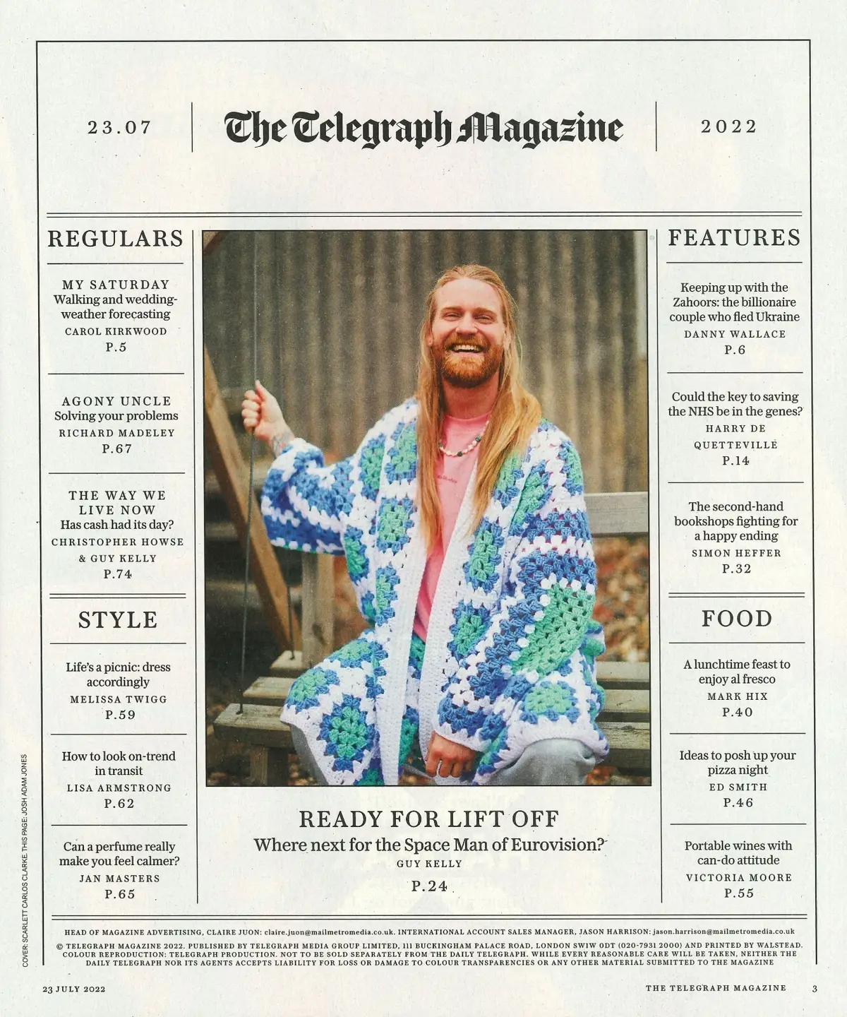Telegraph Magazine: Mohammad & Kamaliya Zahoor, Carol Kirkwood, Madeley, 23.7.22 - image 2 | Free standard UK delivery included | Discount Quality Products
